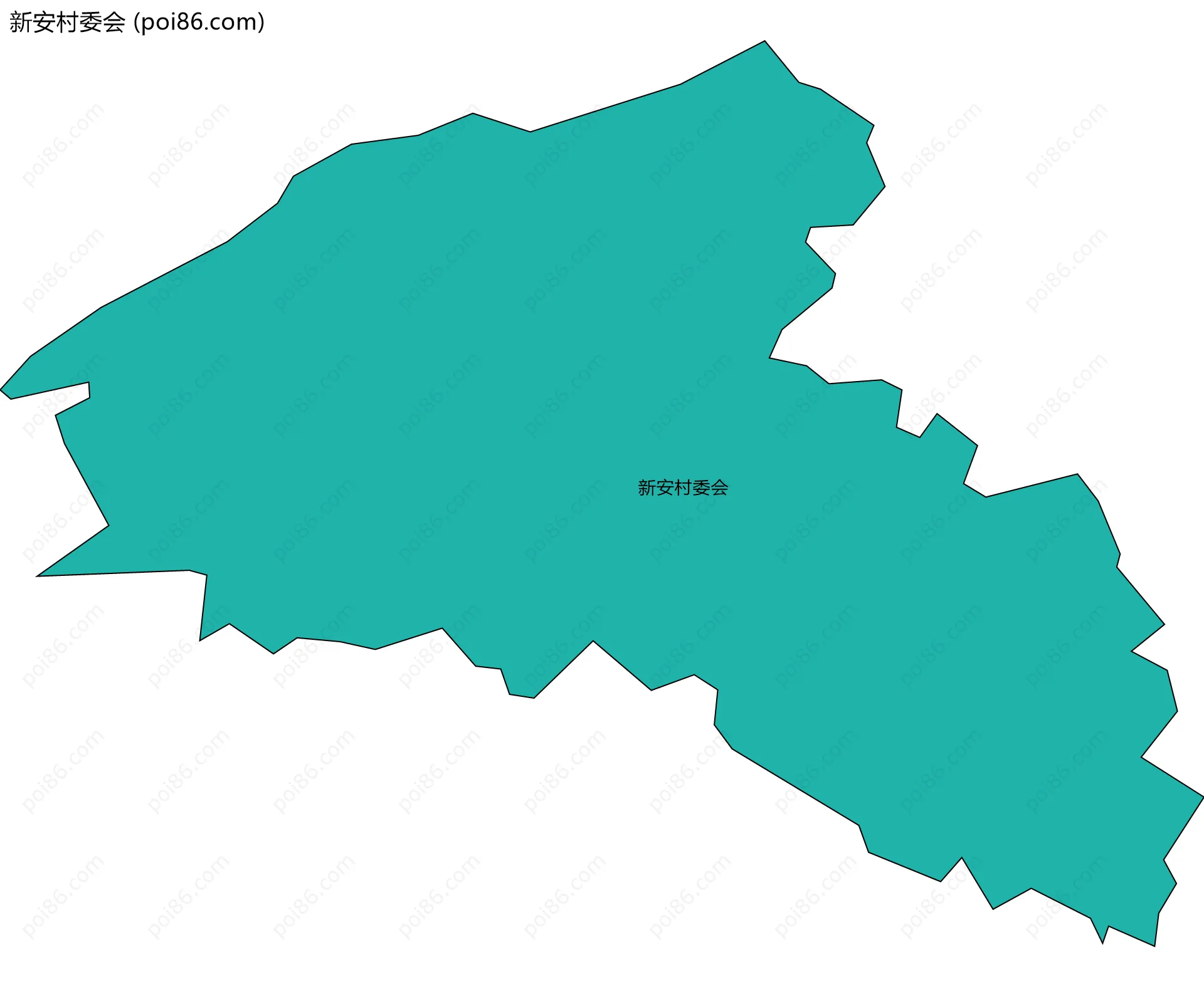 新安村委会边界地图