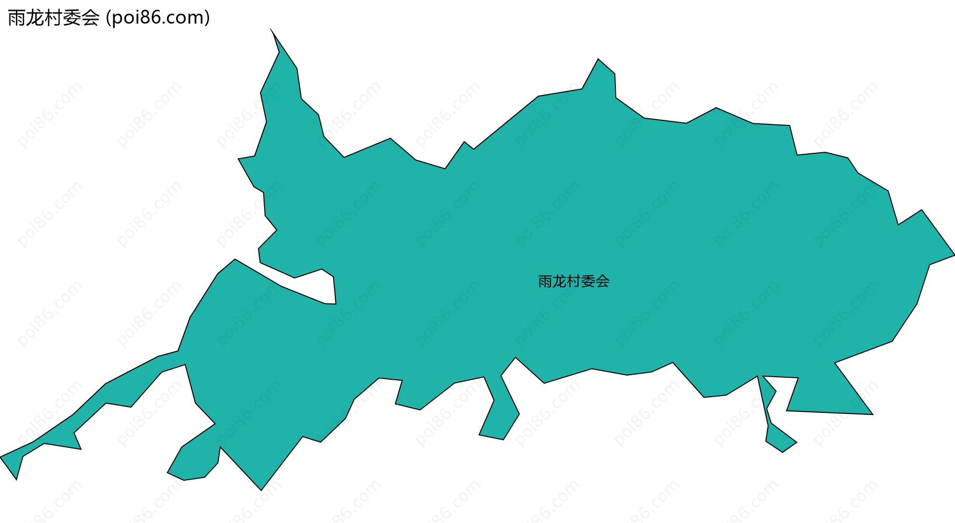 雨龙村委会边界地图