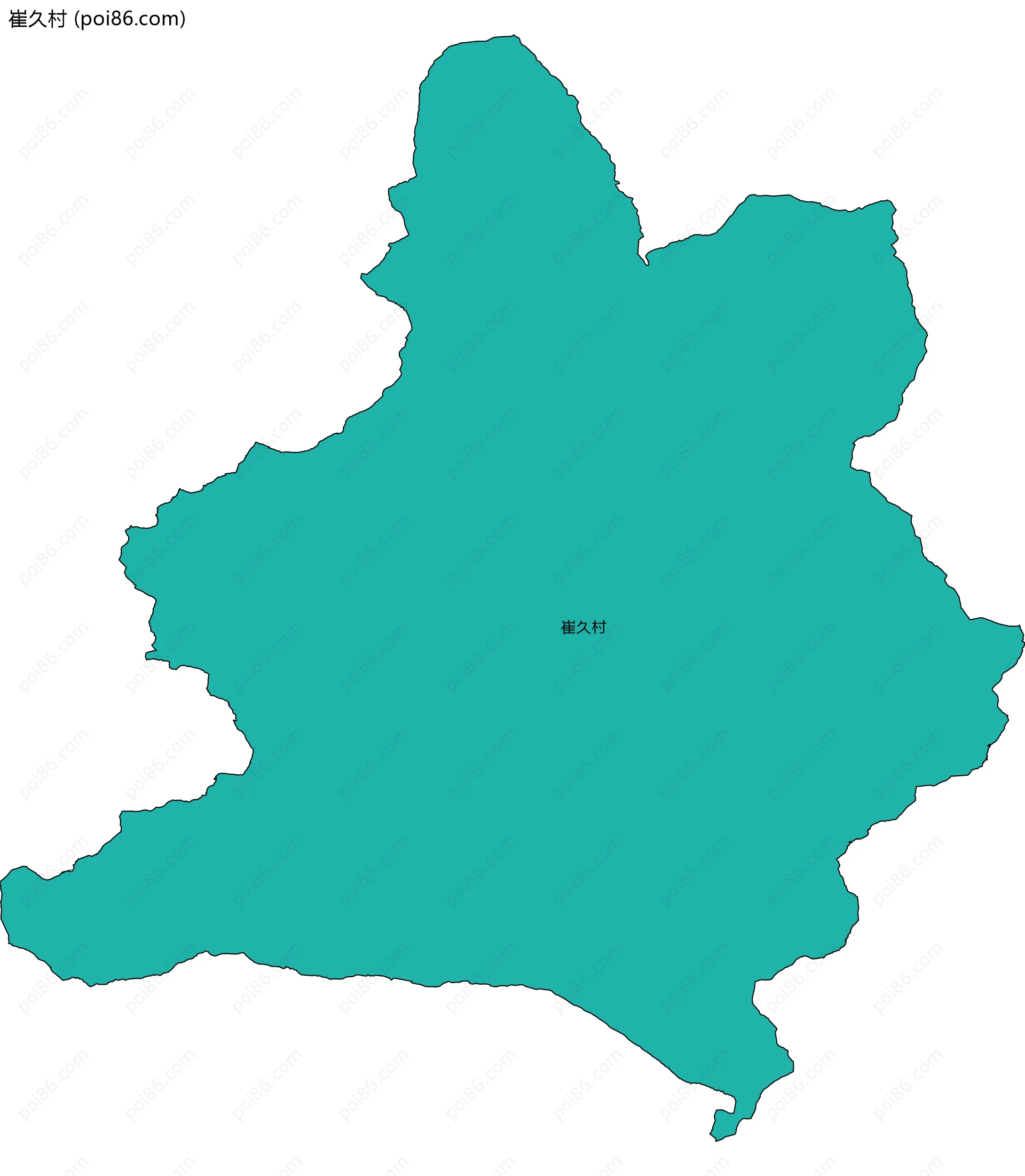 崔久村边界地图