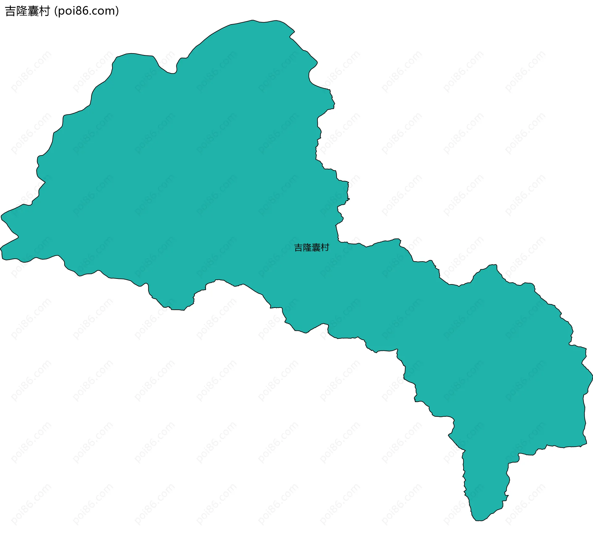 吉隆囊村边界地图