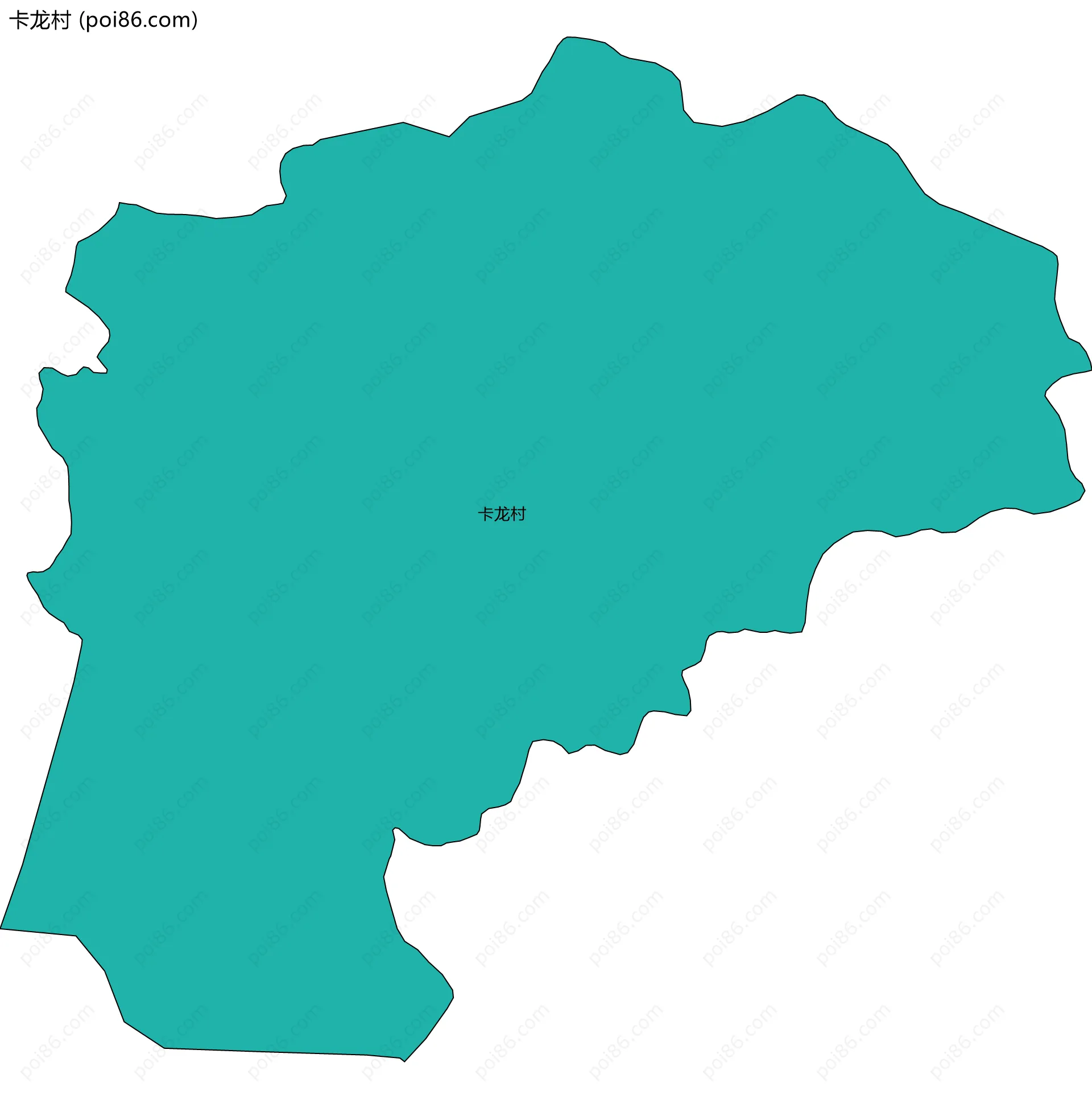 卡龙村边界地图