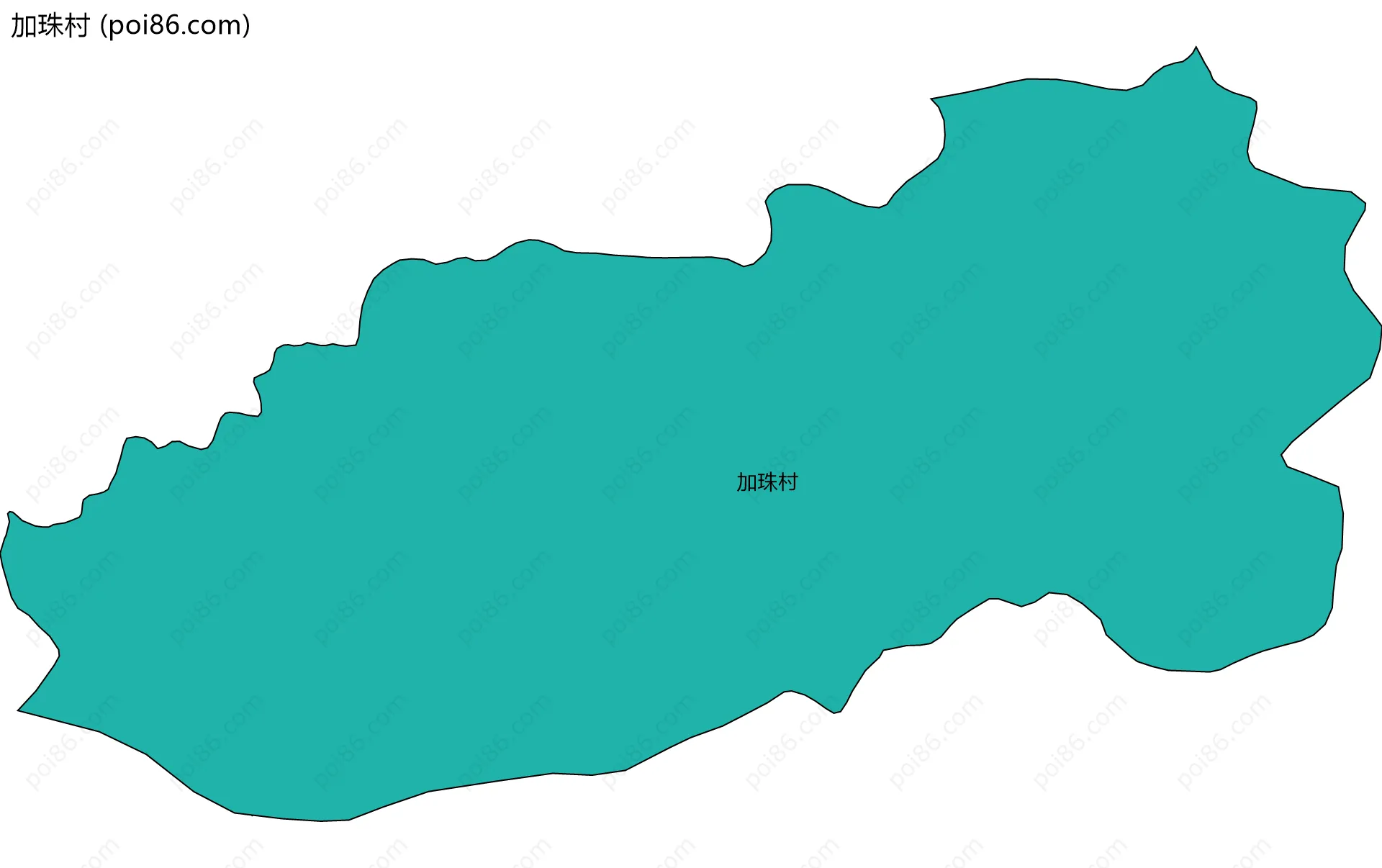 加珠村边界地图