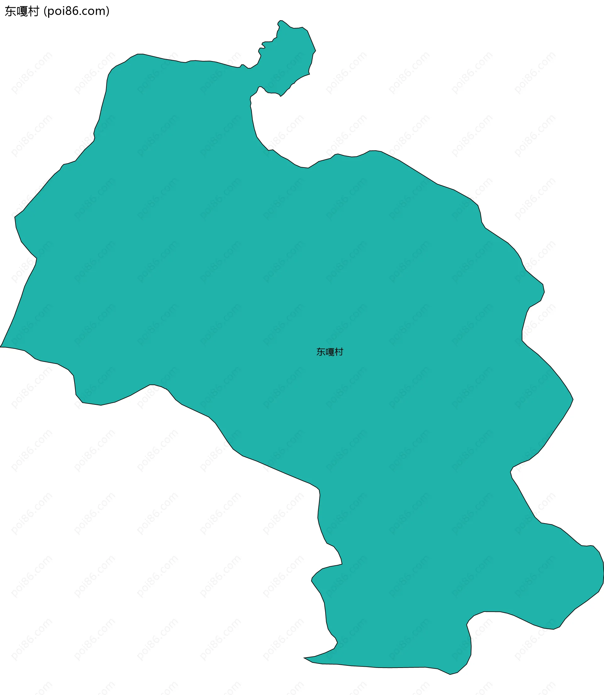 东嘎村边界地图