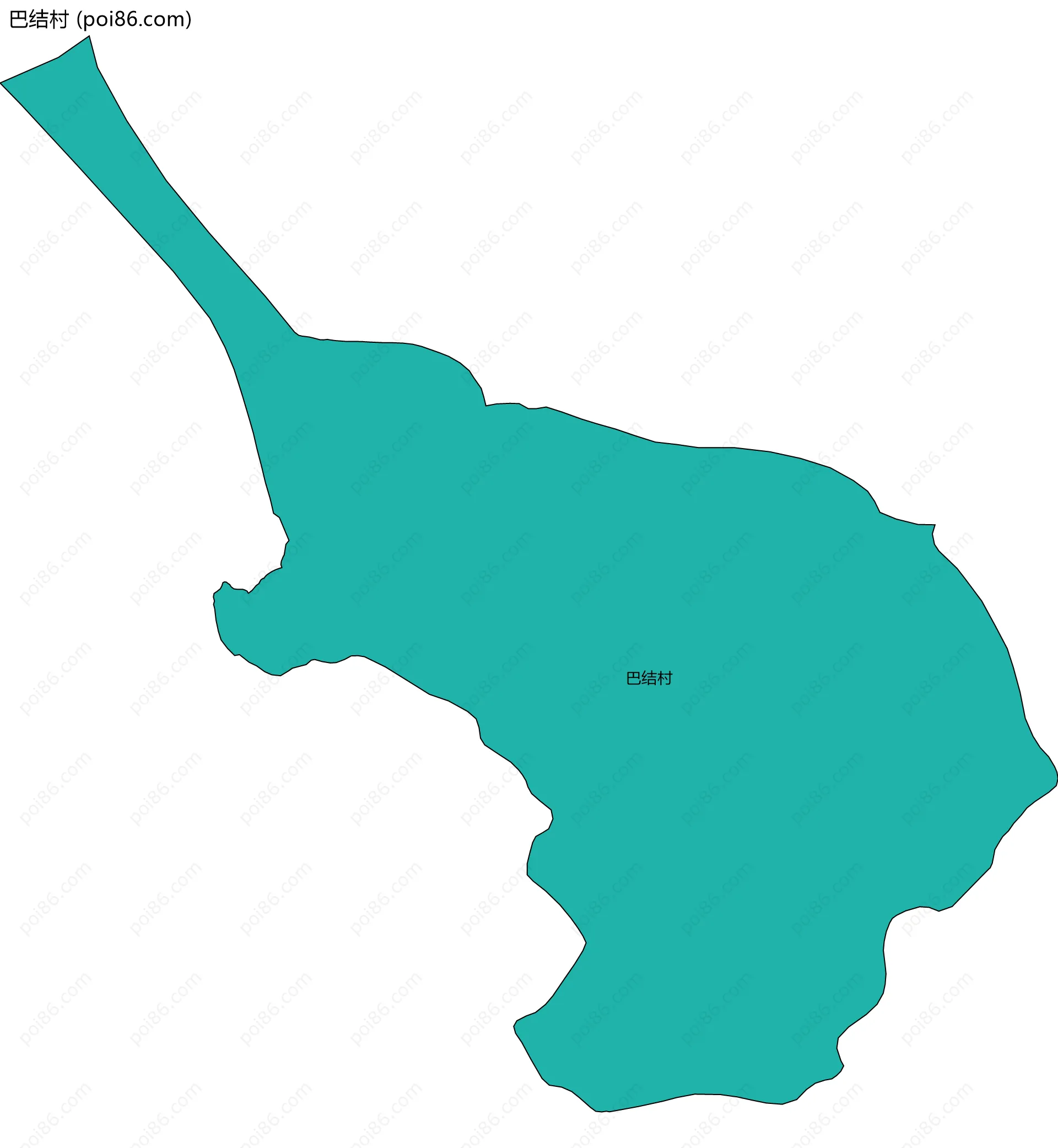 巴结村边界地图