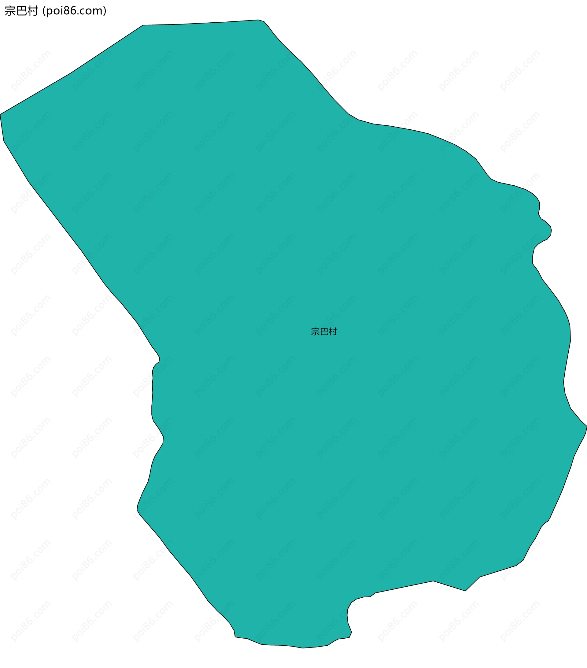 宗巴村边界地图