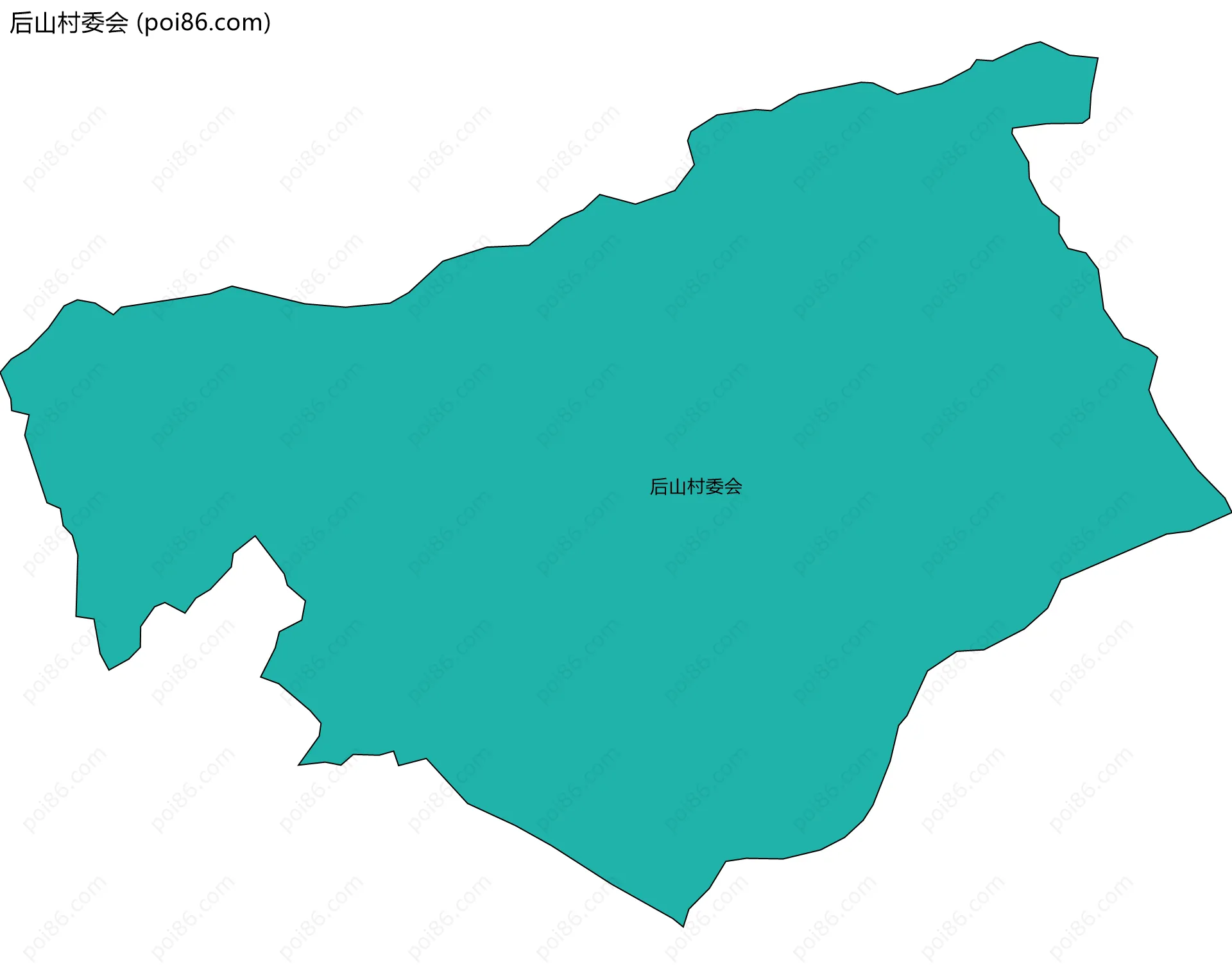 后山村委会边界地图