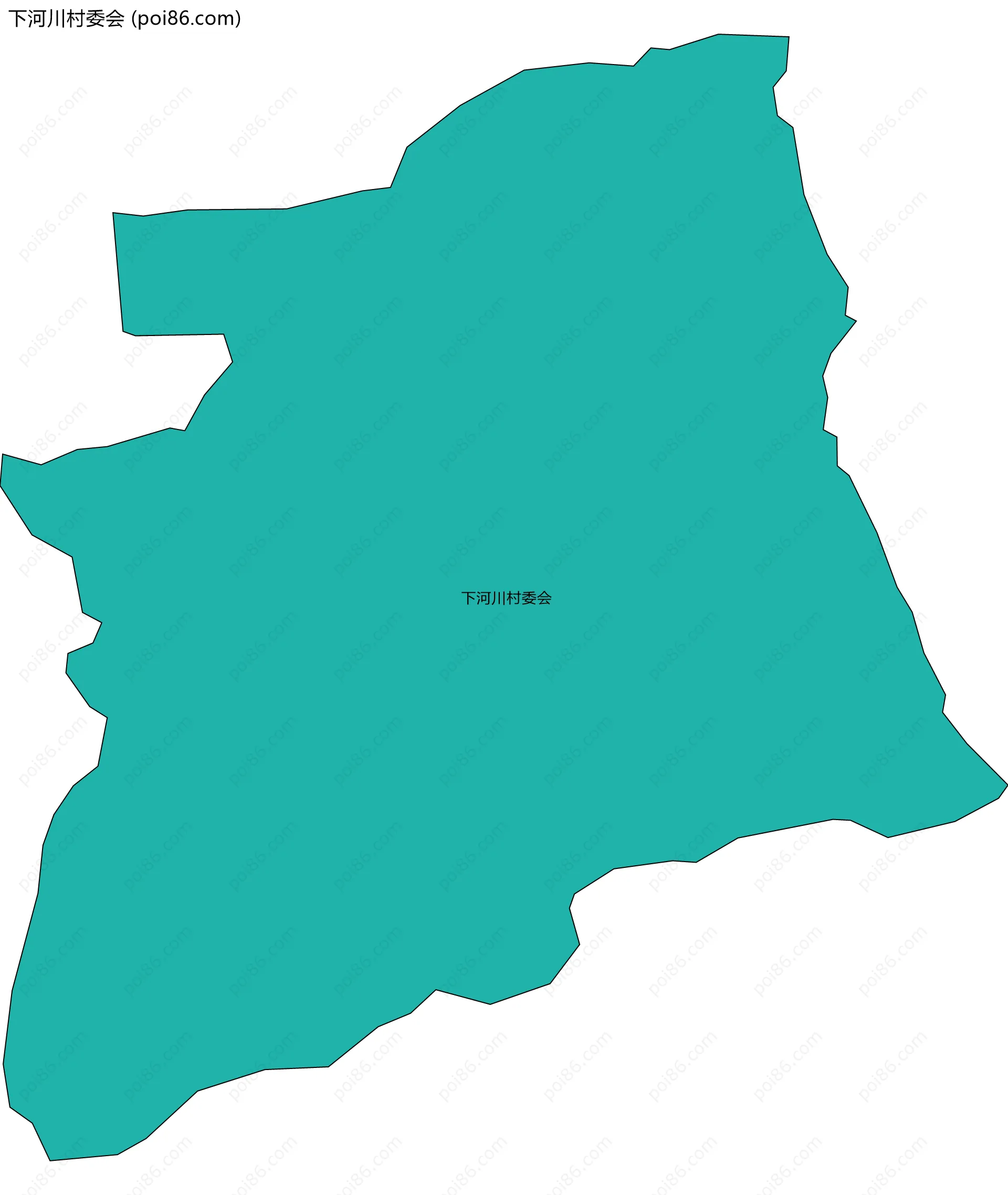 下河川村委会边界地图