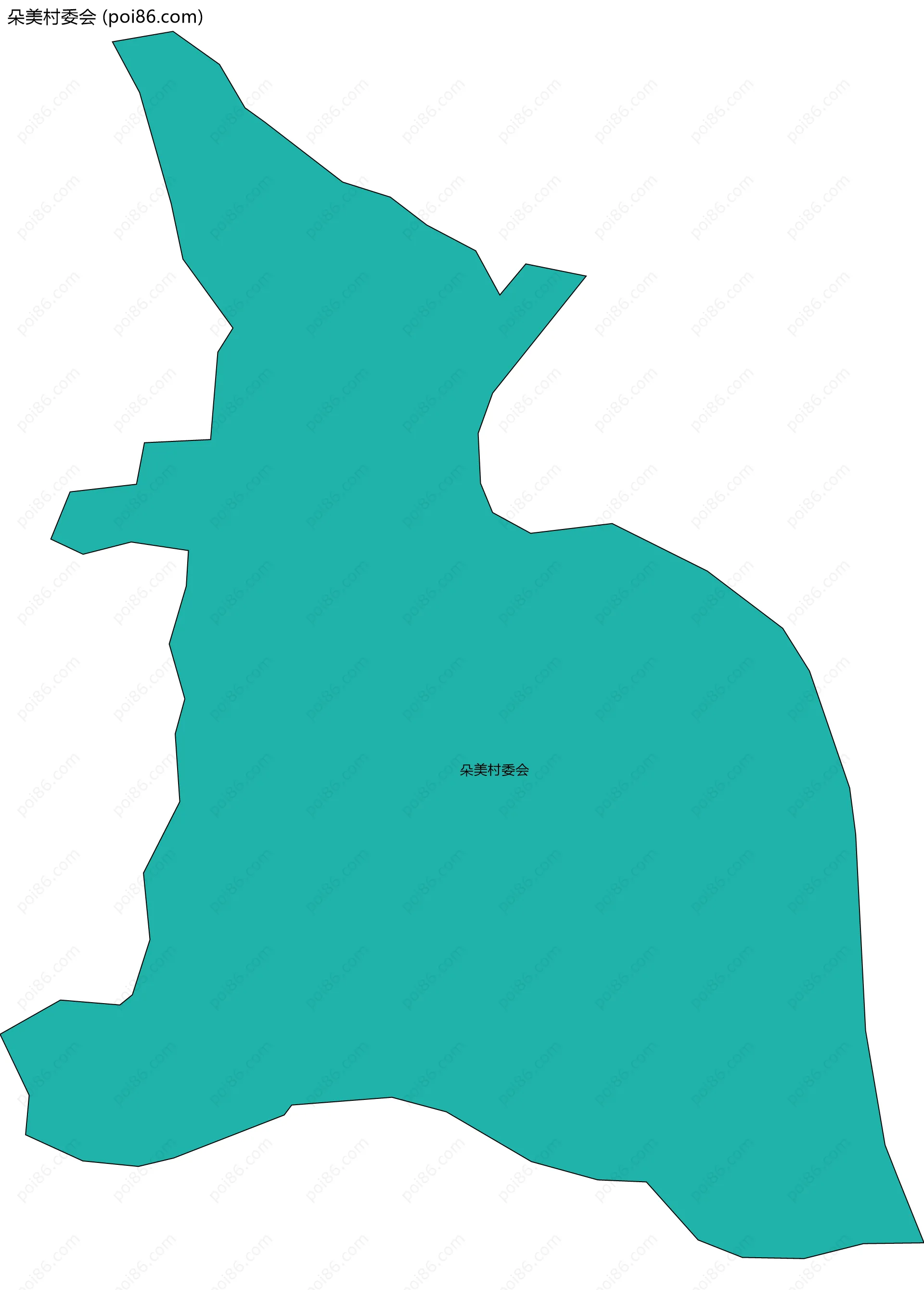 朵美村委会边界地图