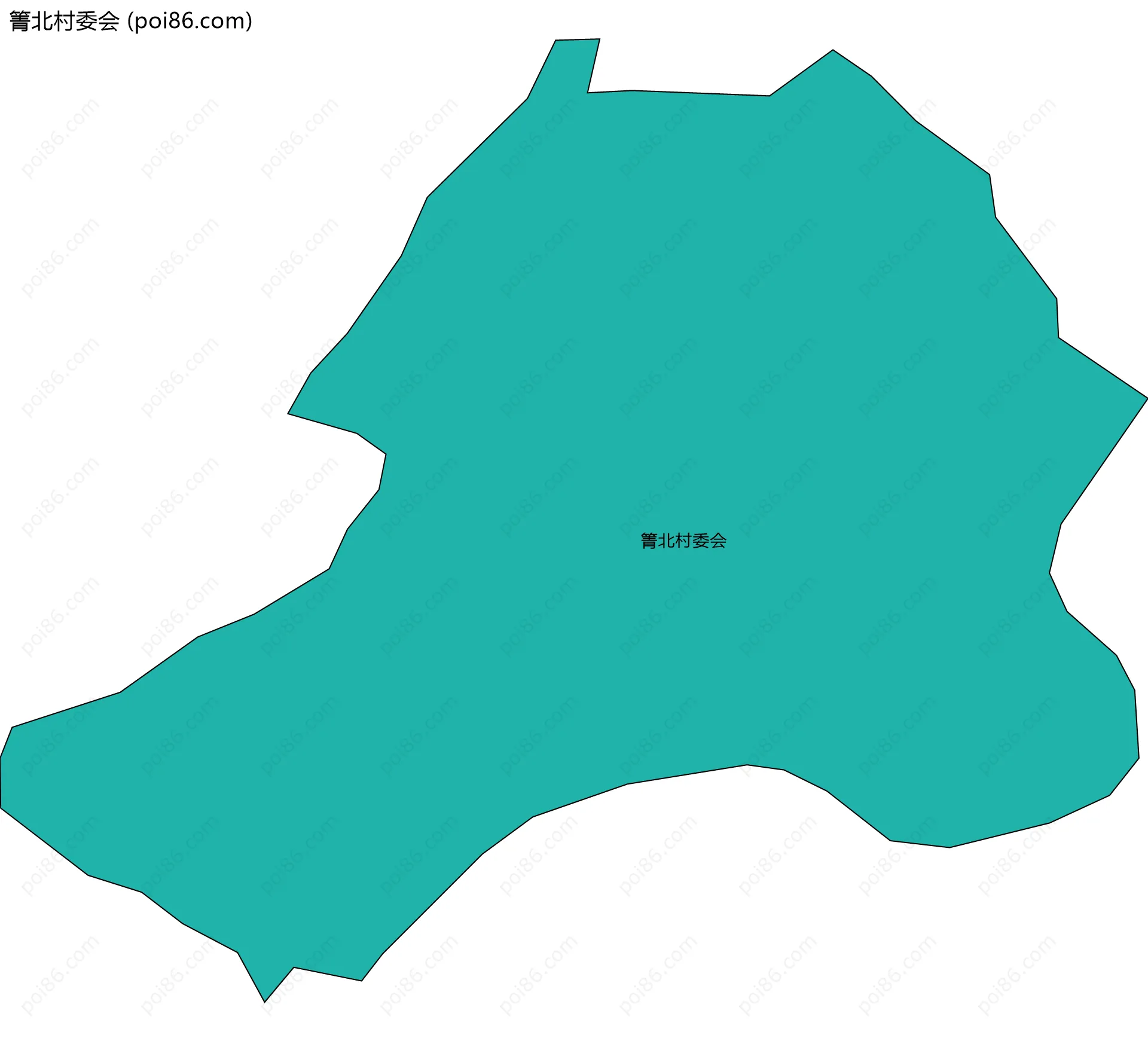 箐北村委会边界地图