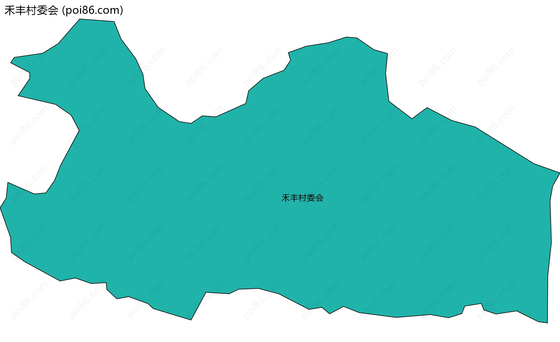 禾丰村委会边界地图