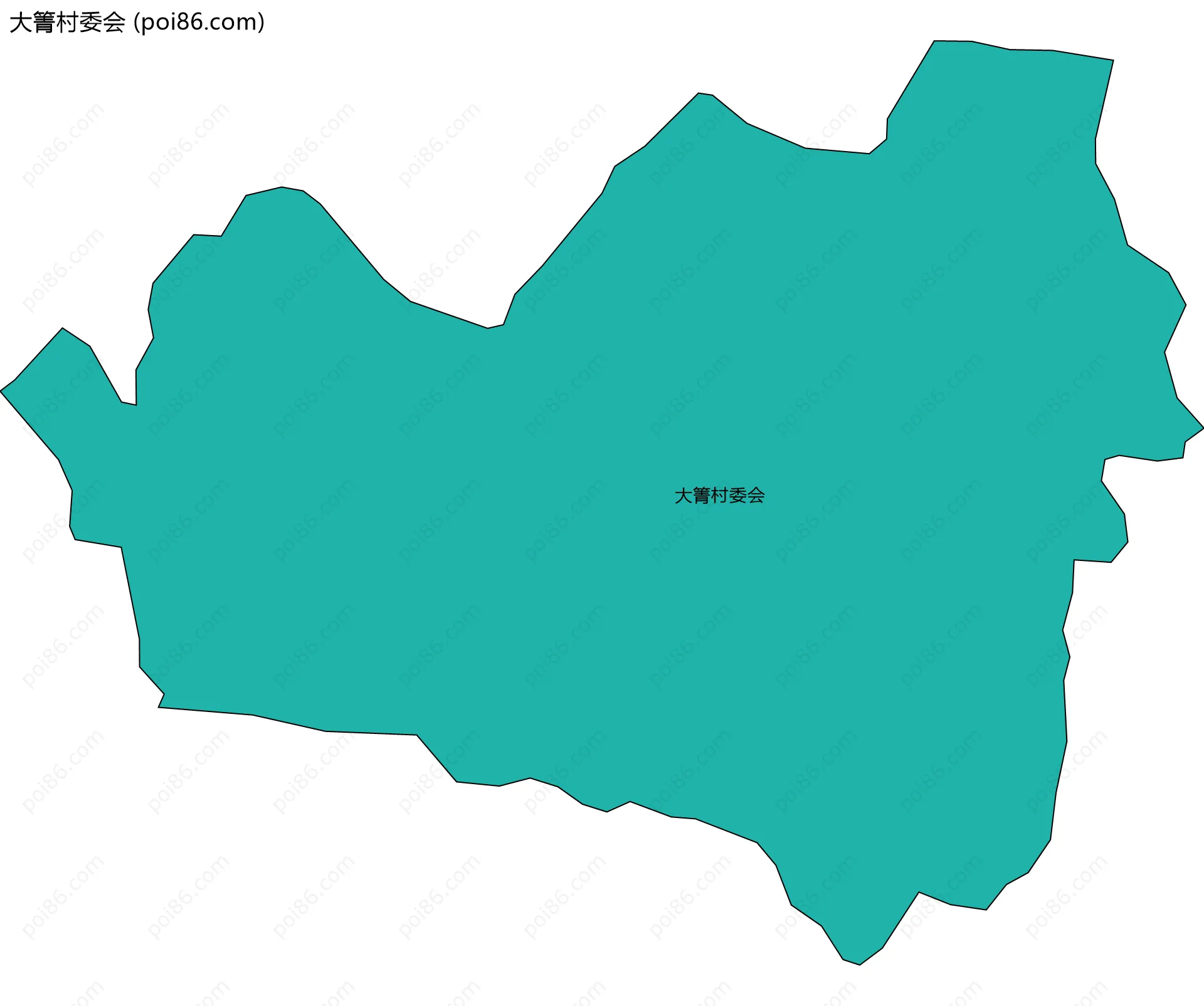 大箐村委会边界地图