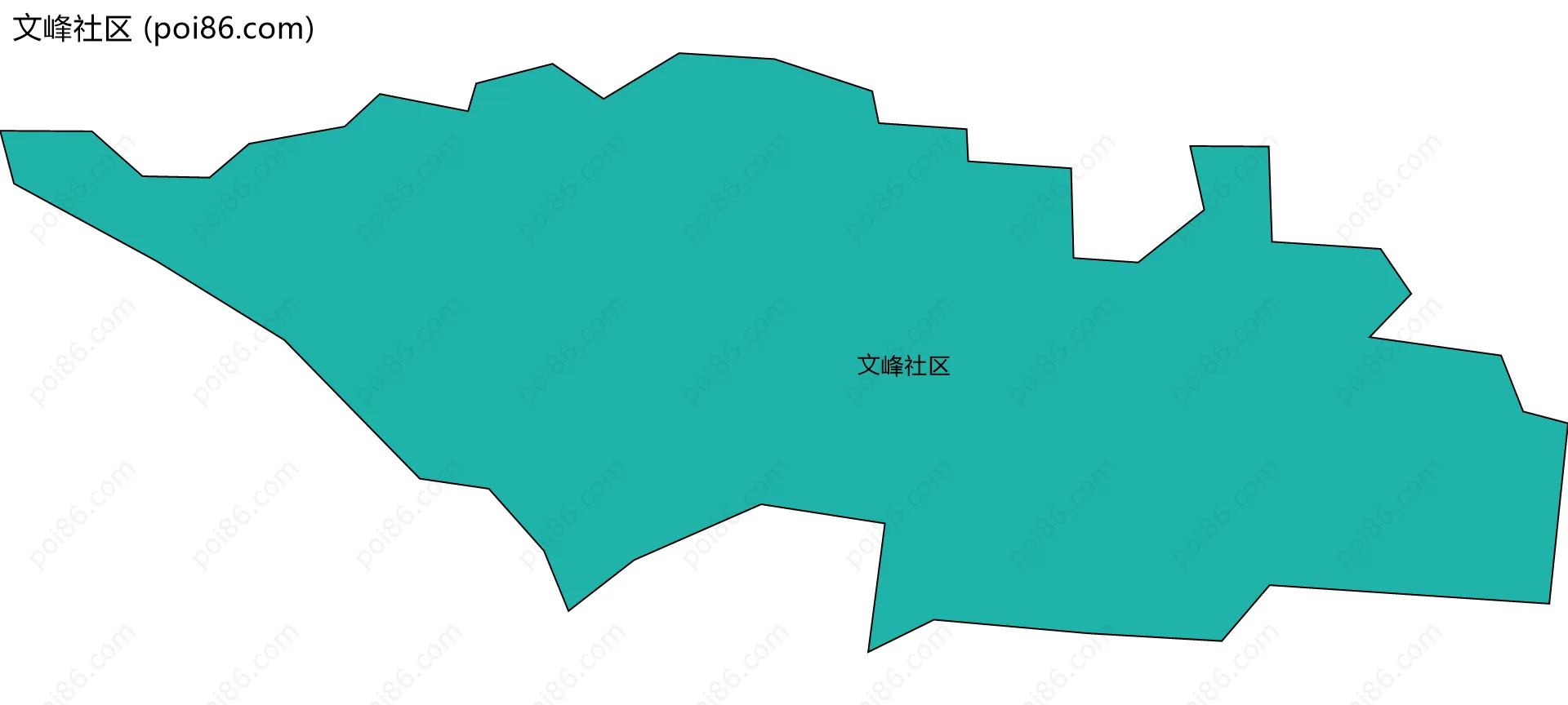 文峰社区边界地图