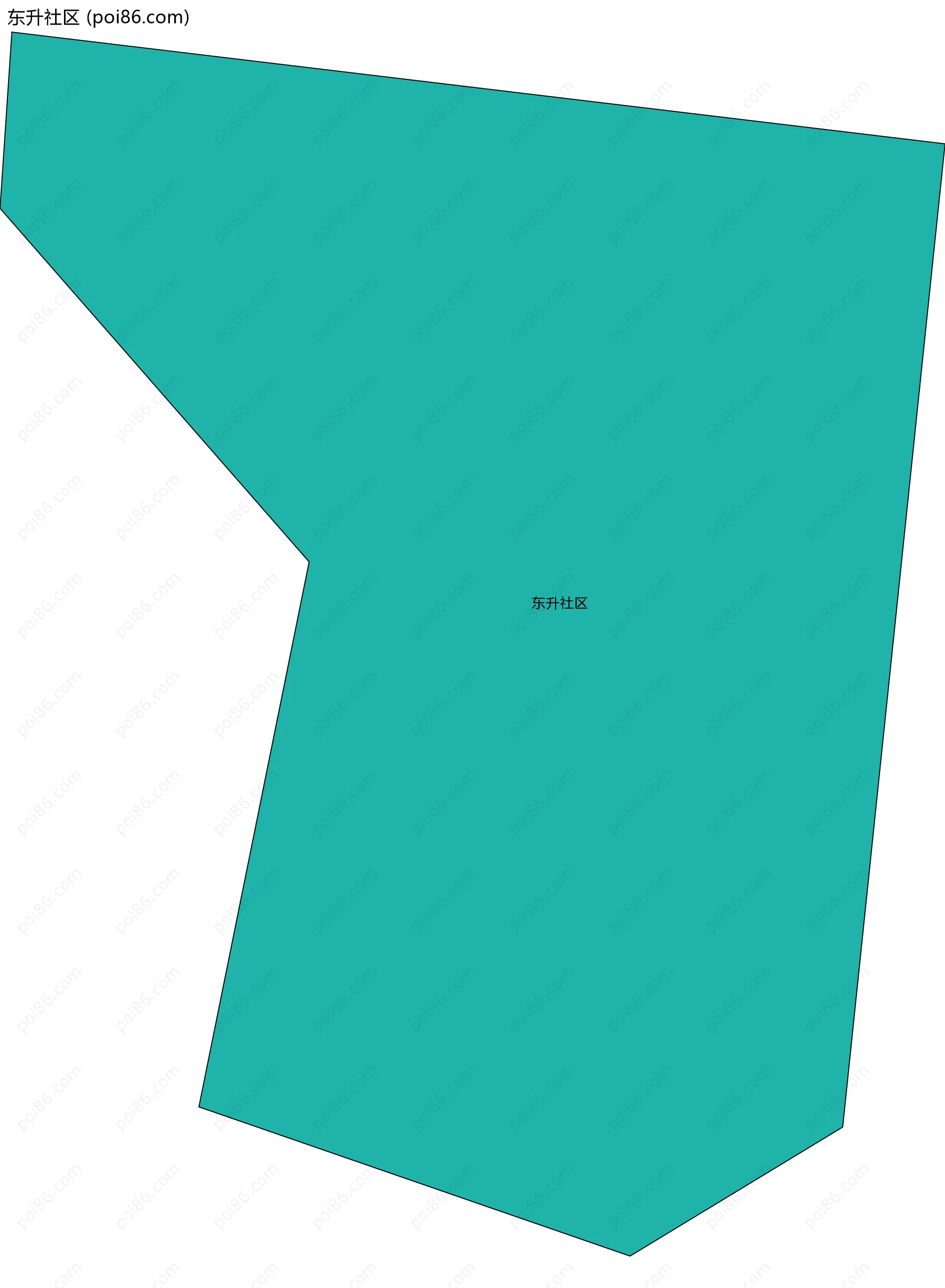 东升社区边界地图