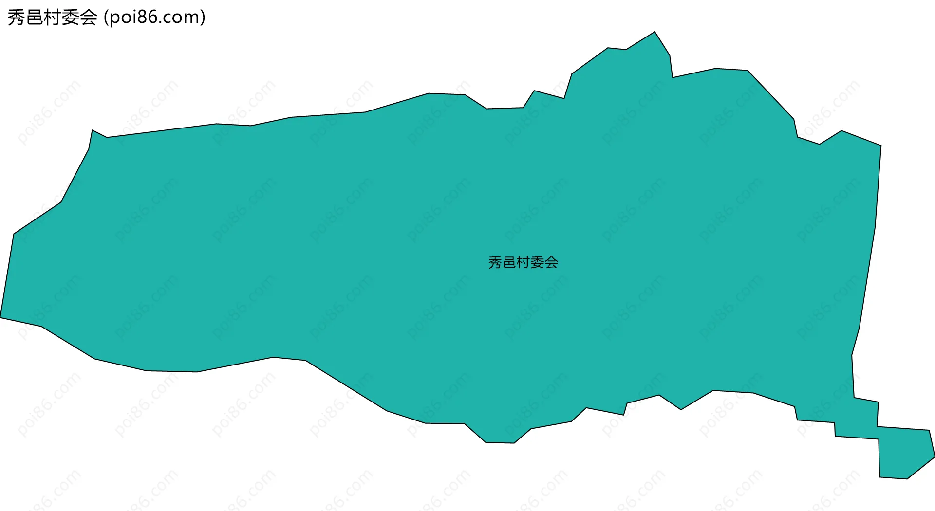 秀邑村委会边界地图