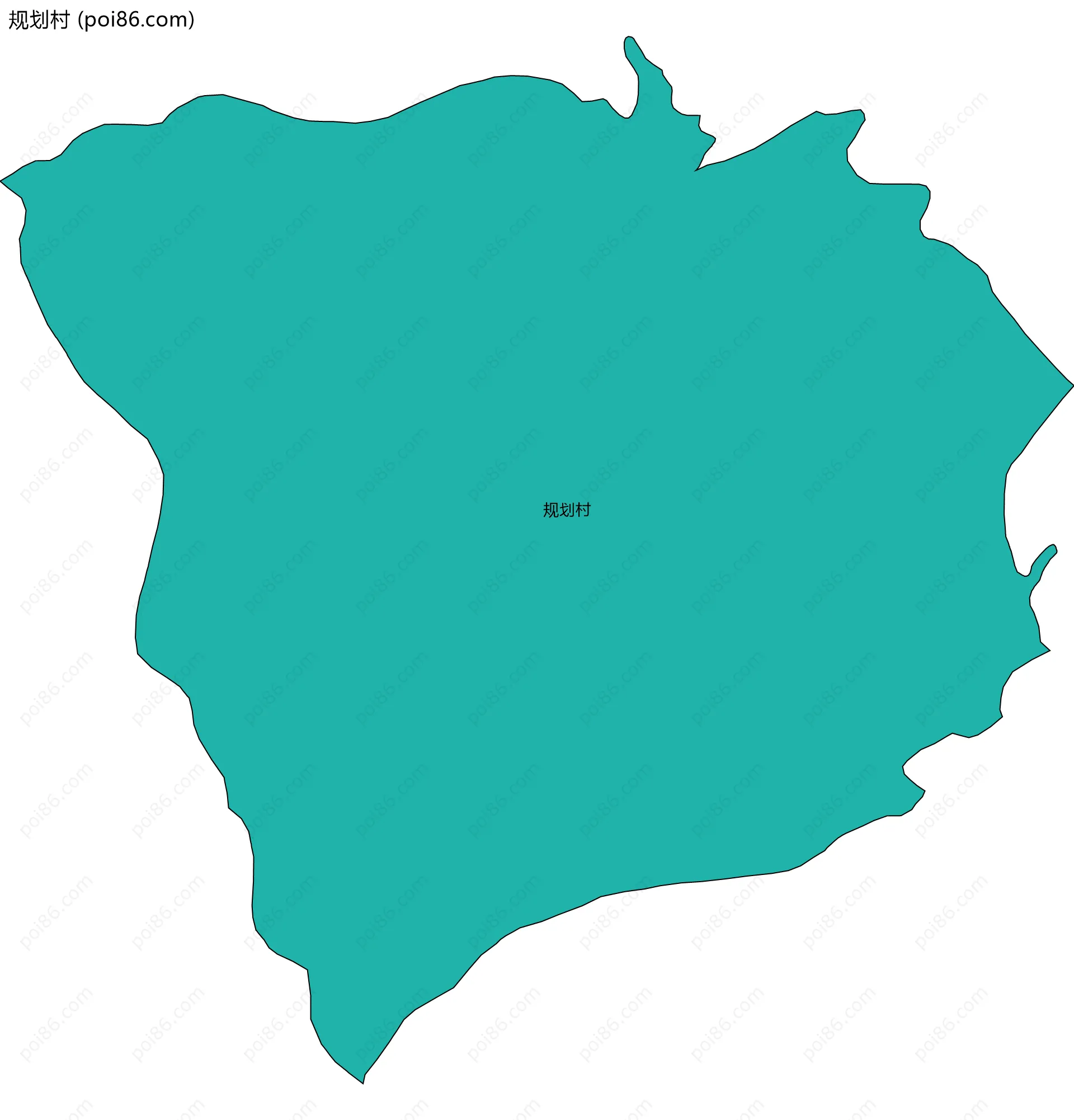 规划村边界地图