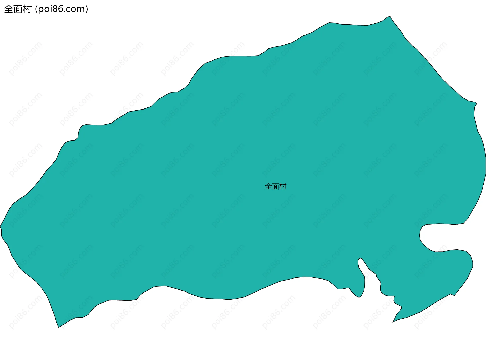 全面村边界地图
