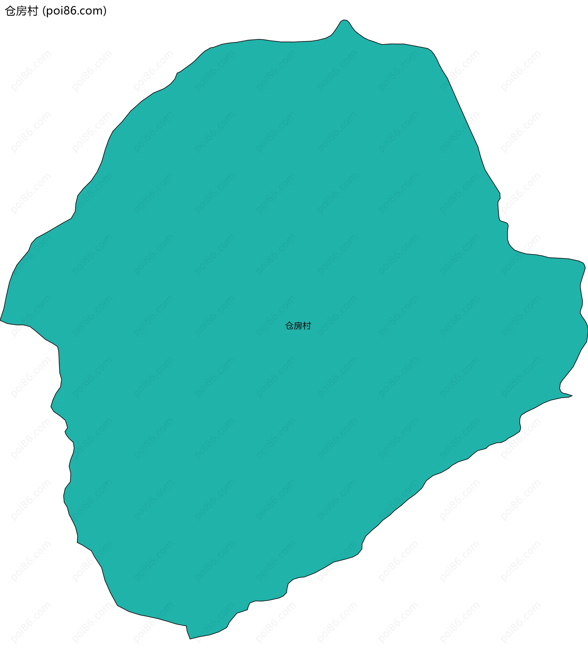 仓房村边界地图