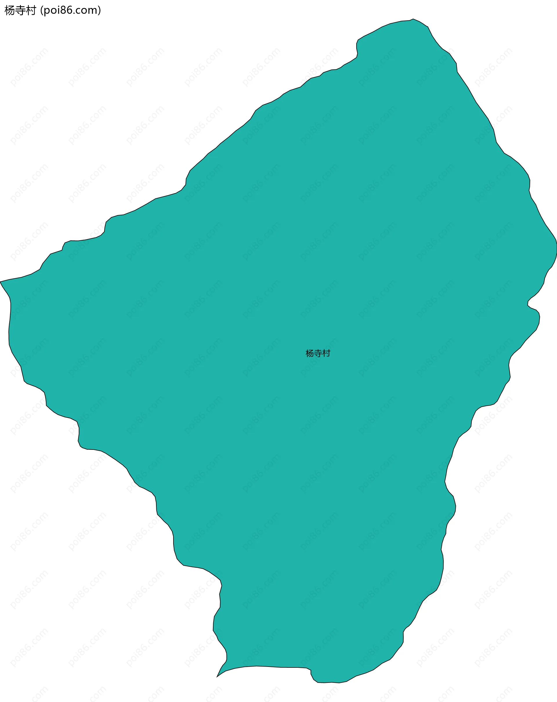 杨寺村边界地图