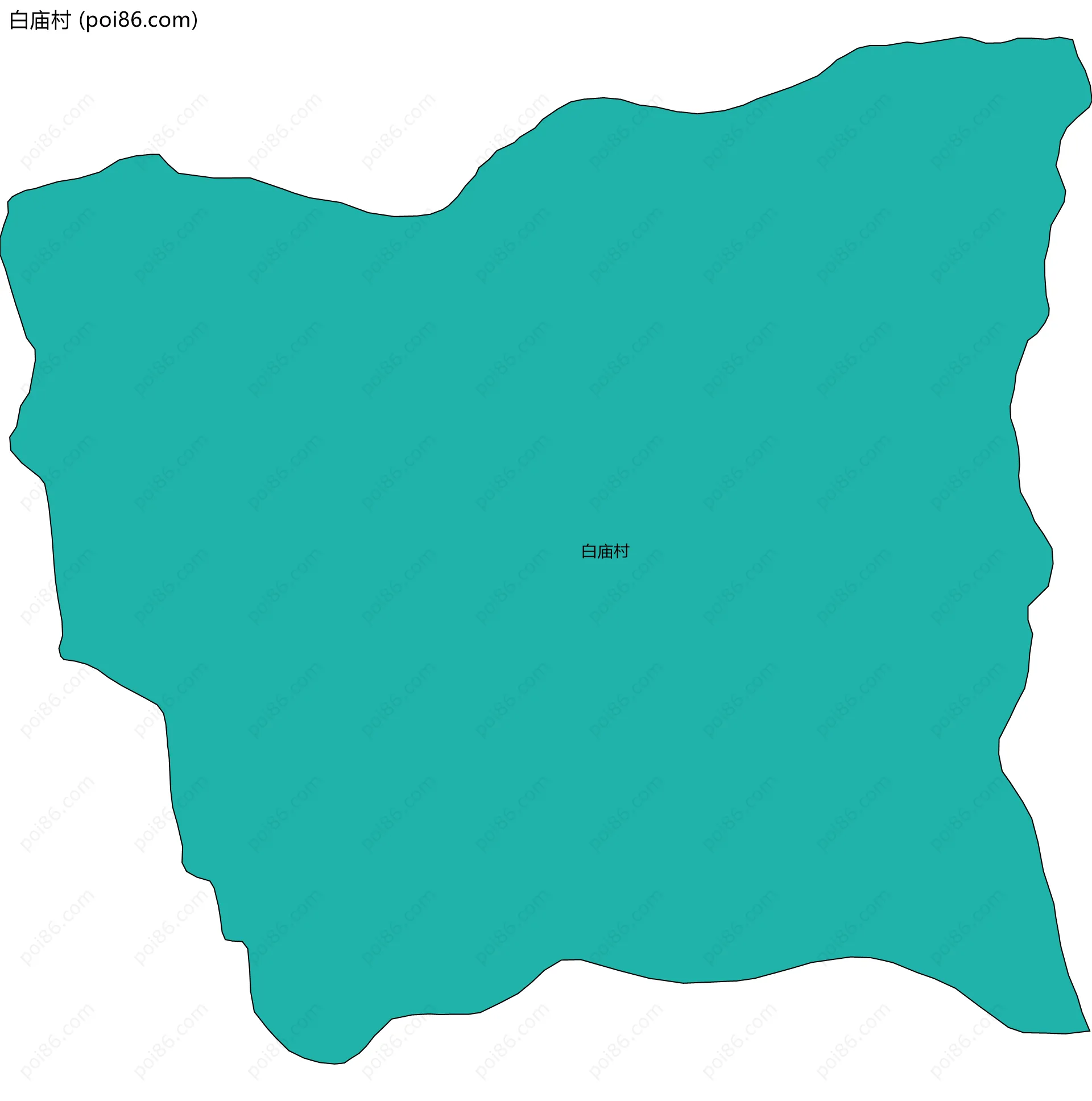 白庙村边界地图