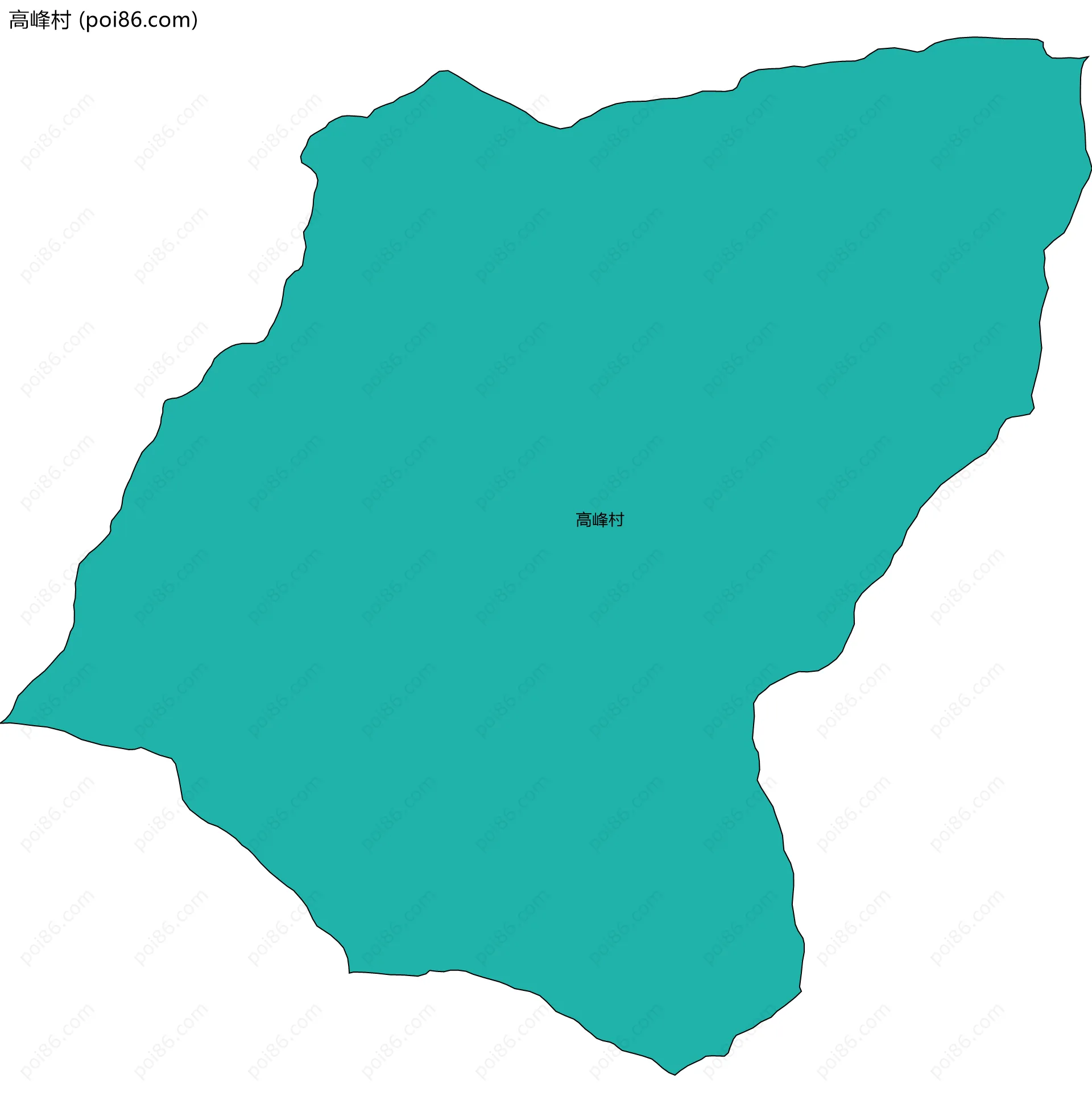 高峰村边界地图
