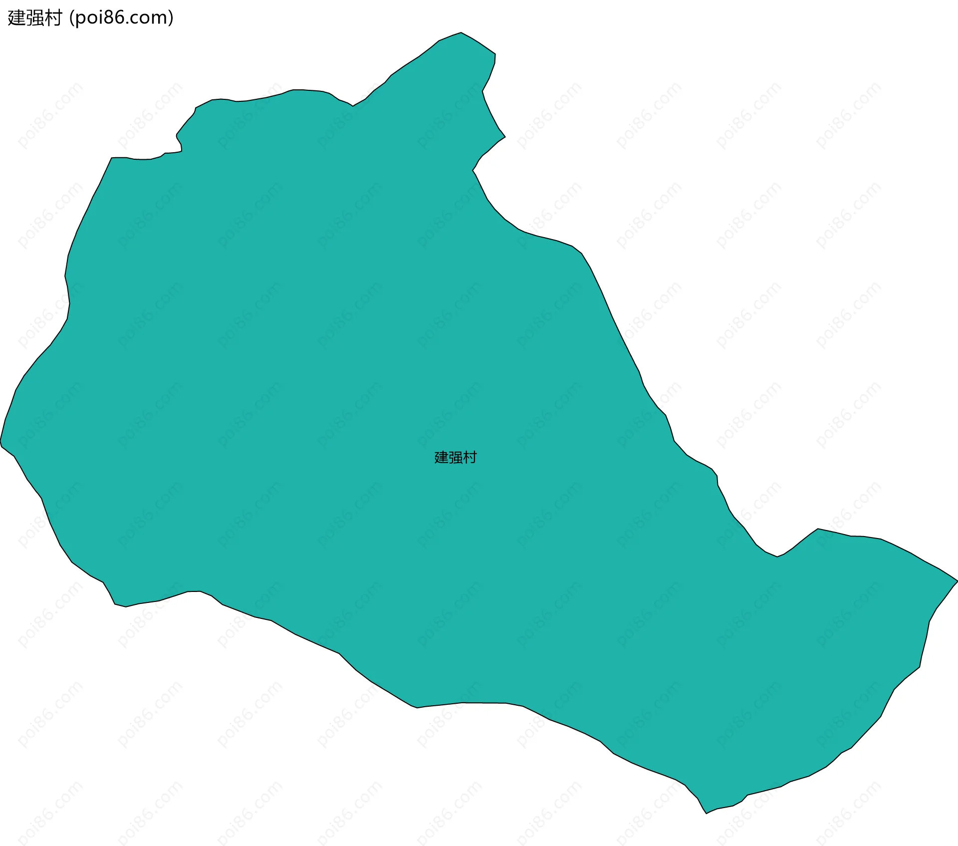 建强村边界地图