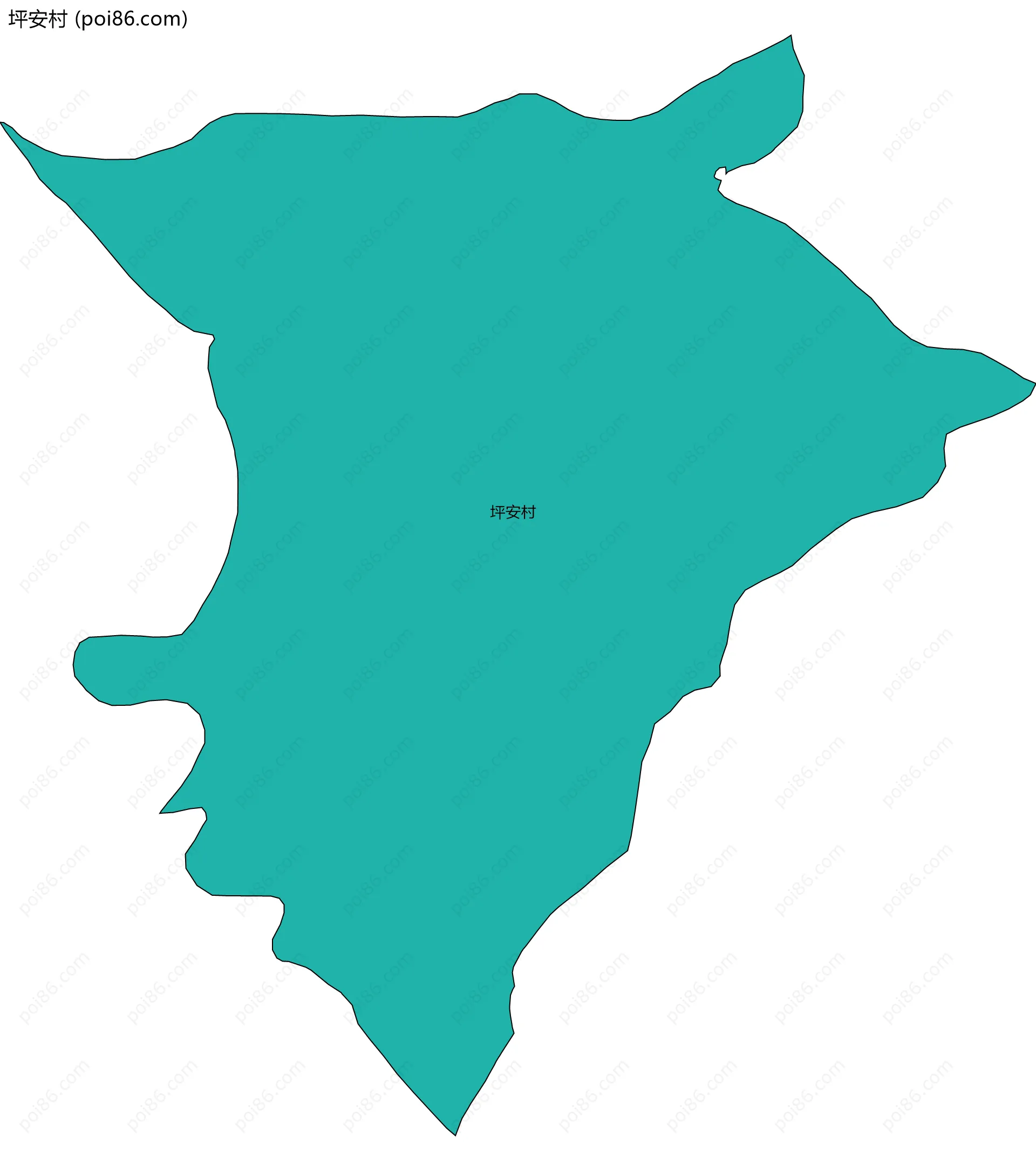 坪安村边界地图