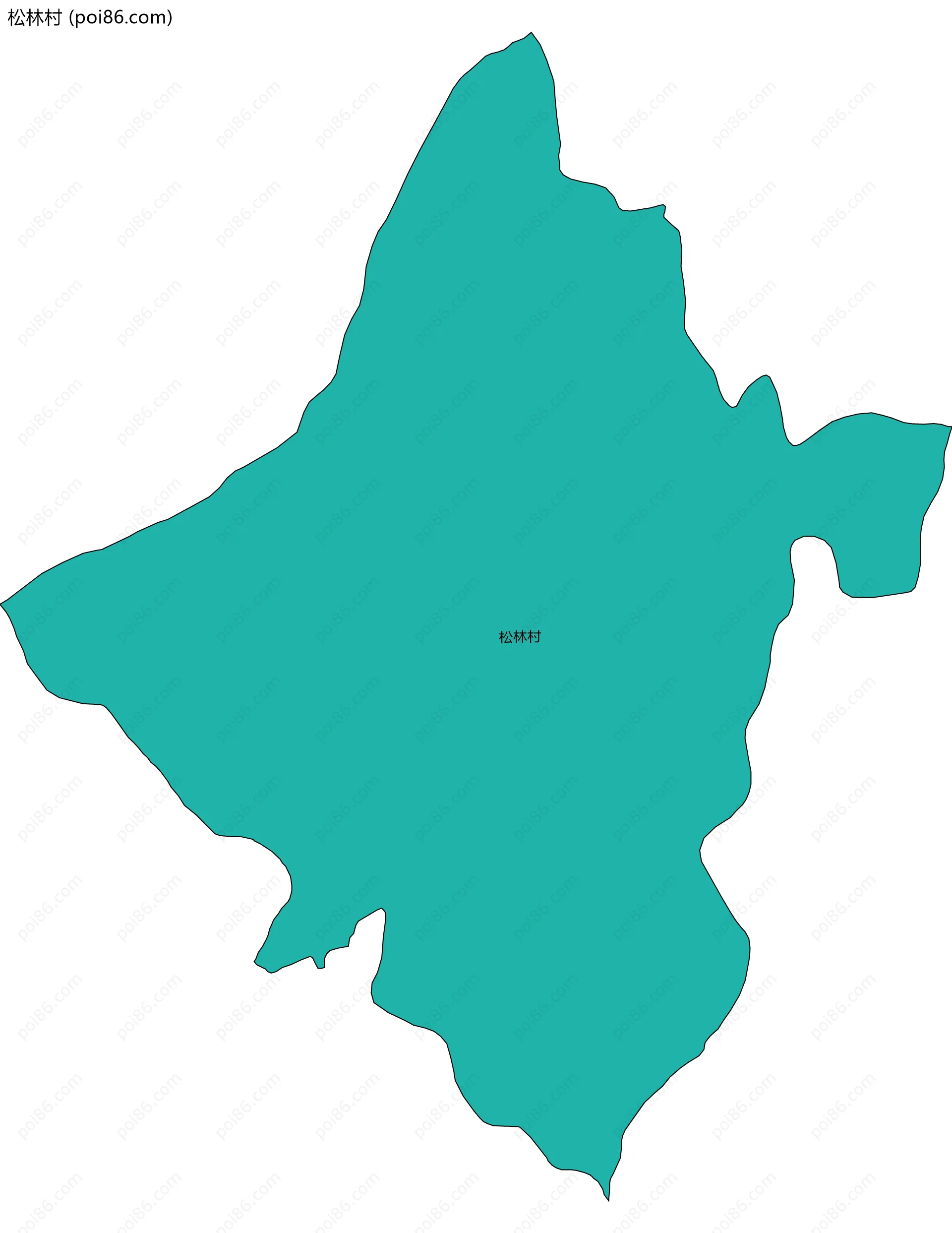 松林村边界地图