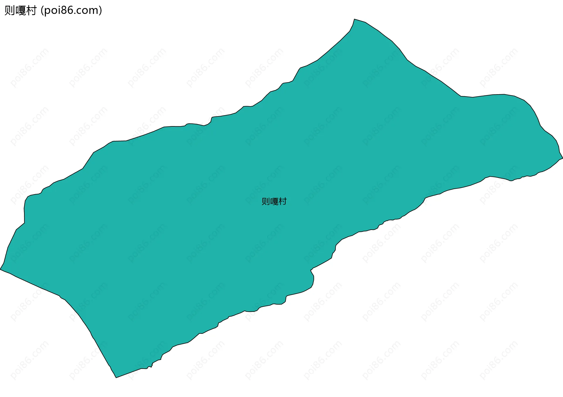 则嘎村边界地图
