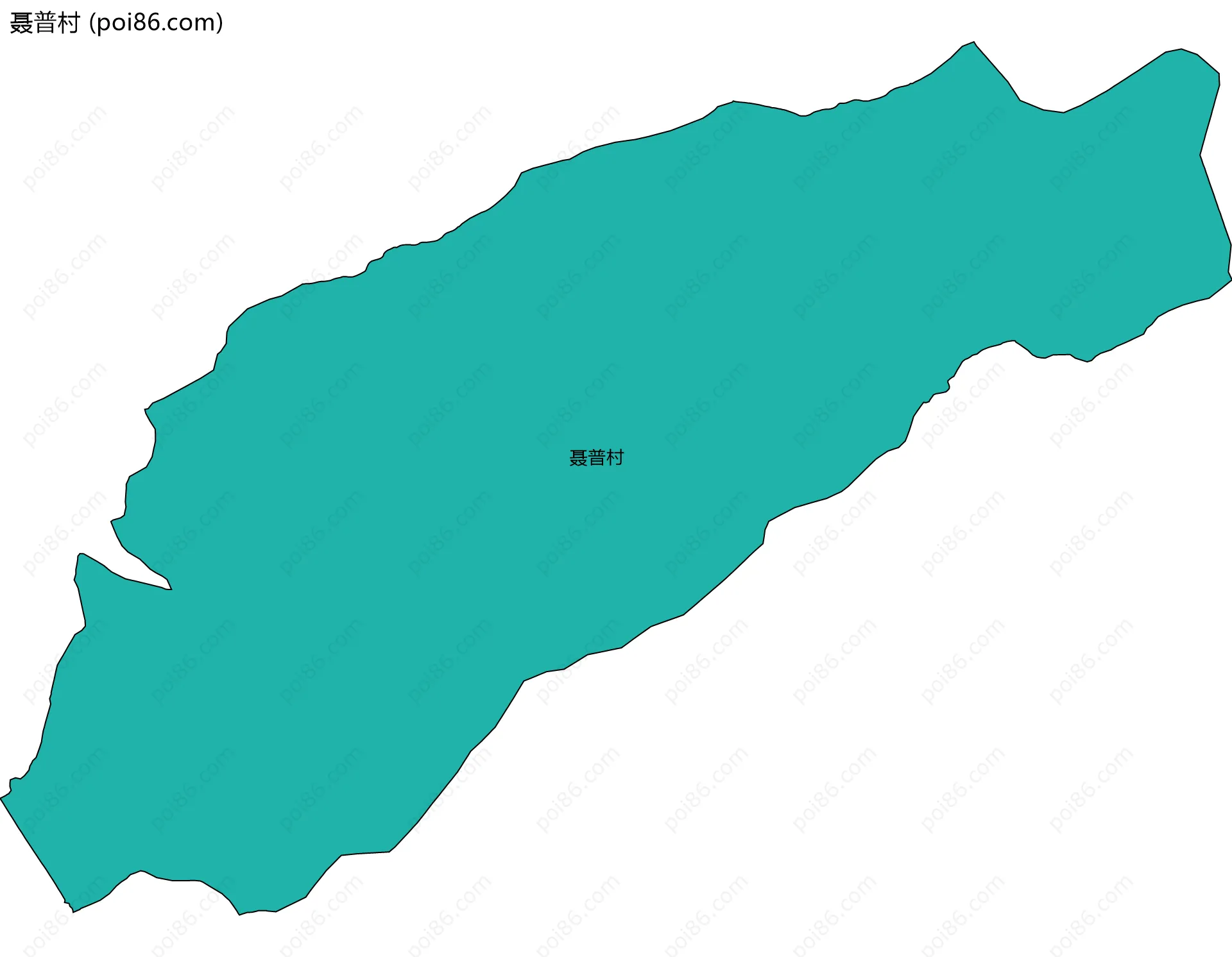 聂普村边界地图