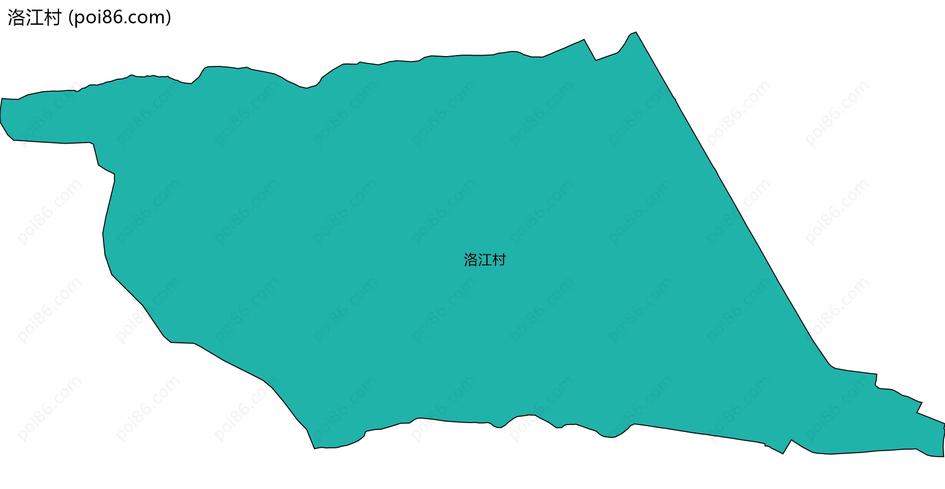 洛江村边界地图