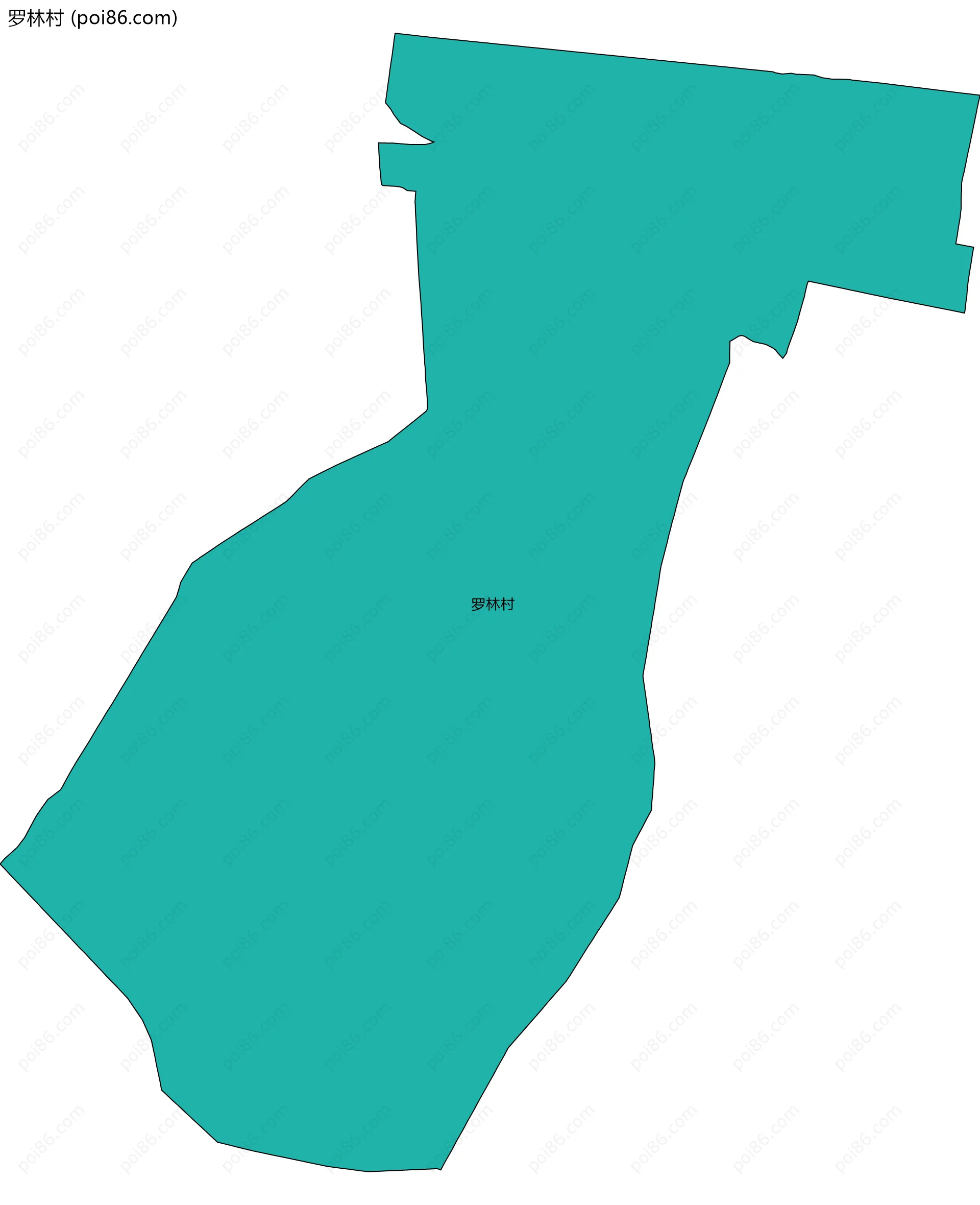 罗林村边界地图