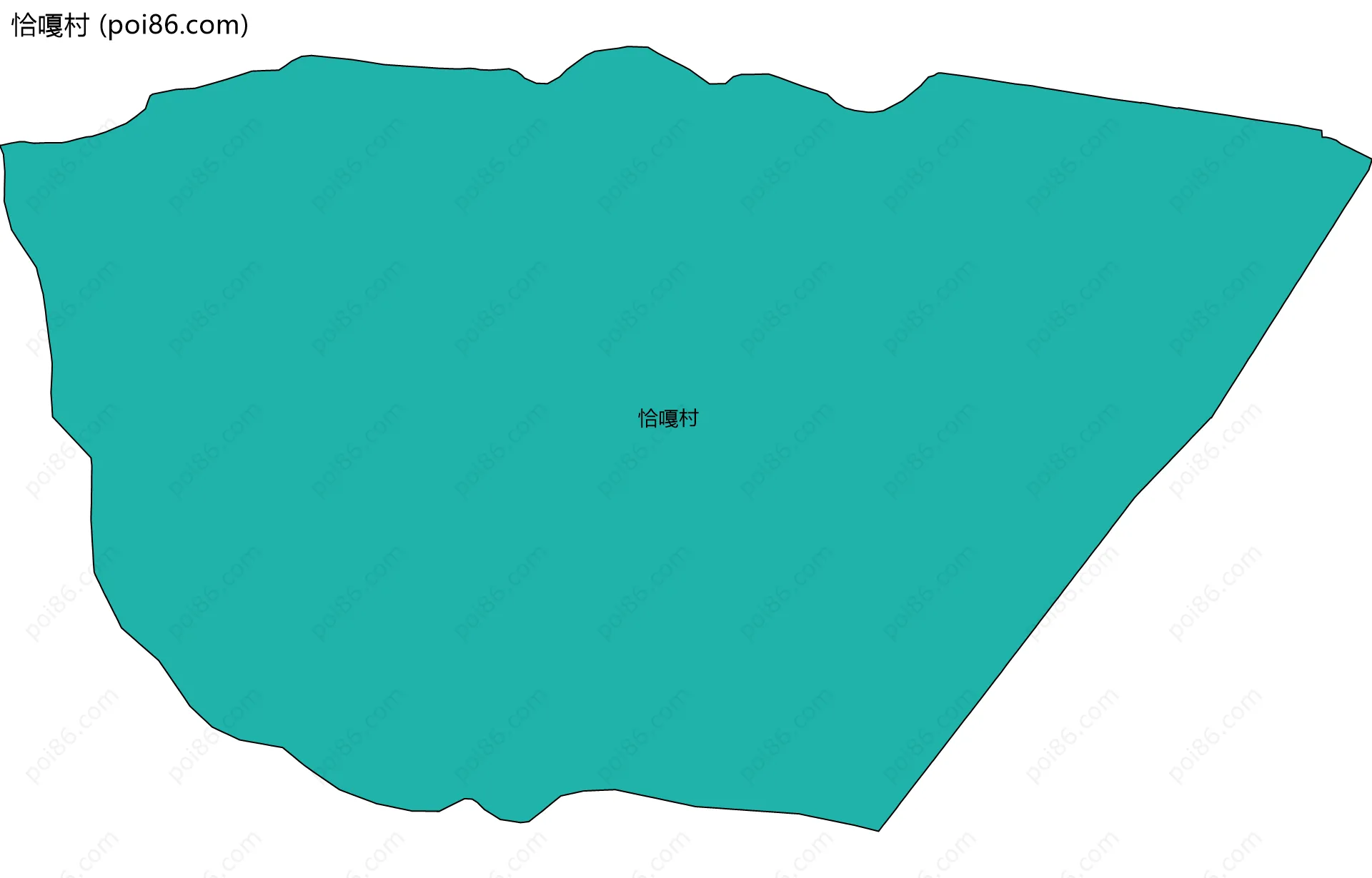 恰嘎村边界地图