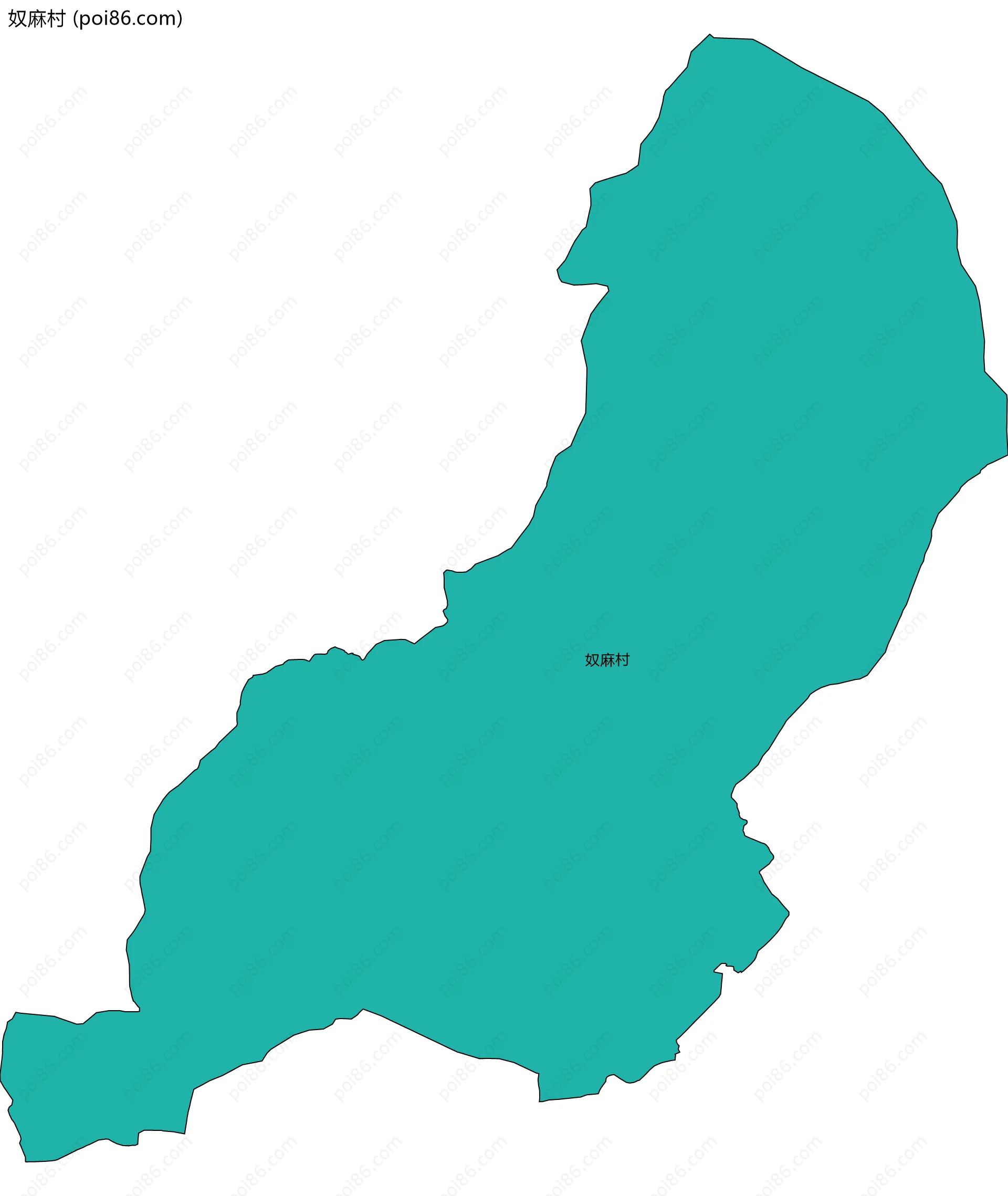 奴麻村边界地图