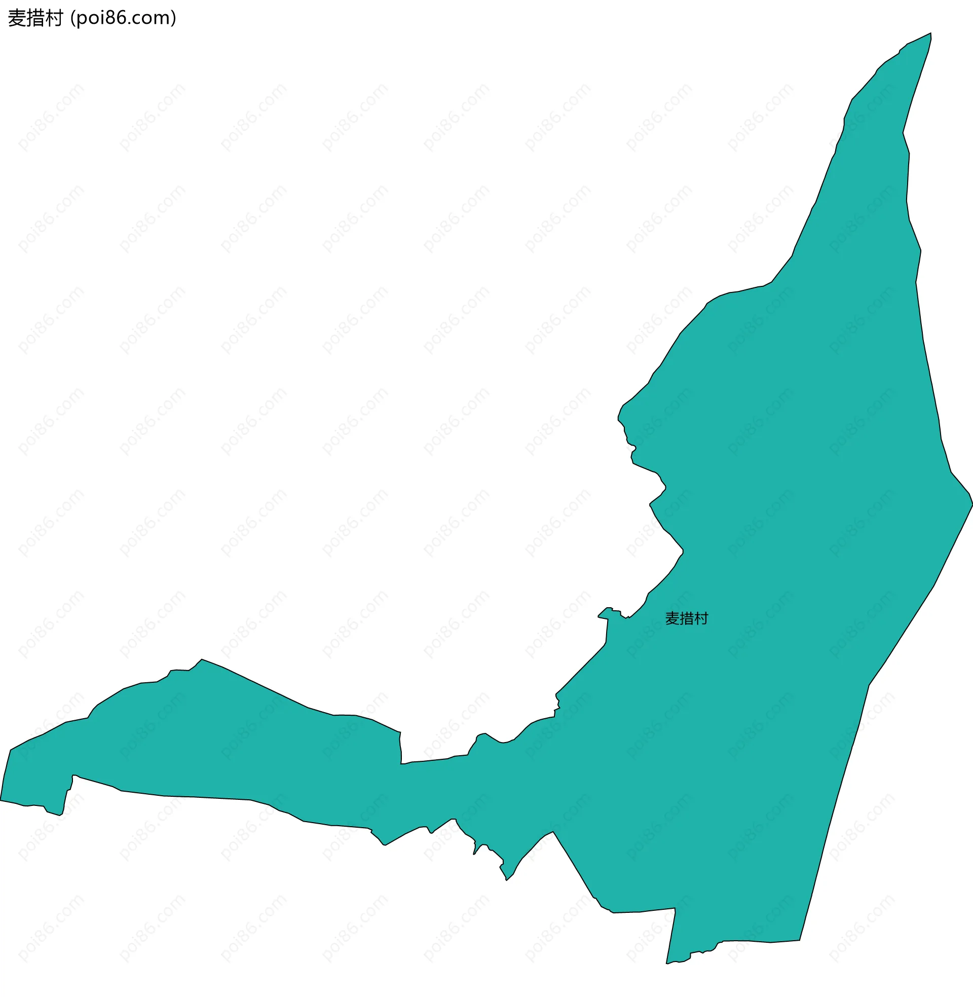 麦措村边界地图