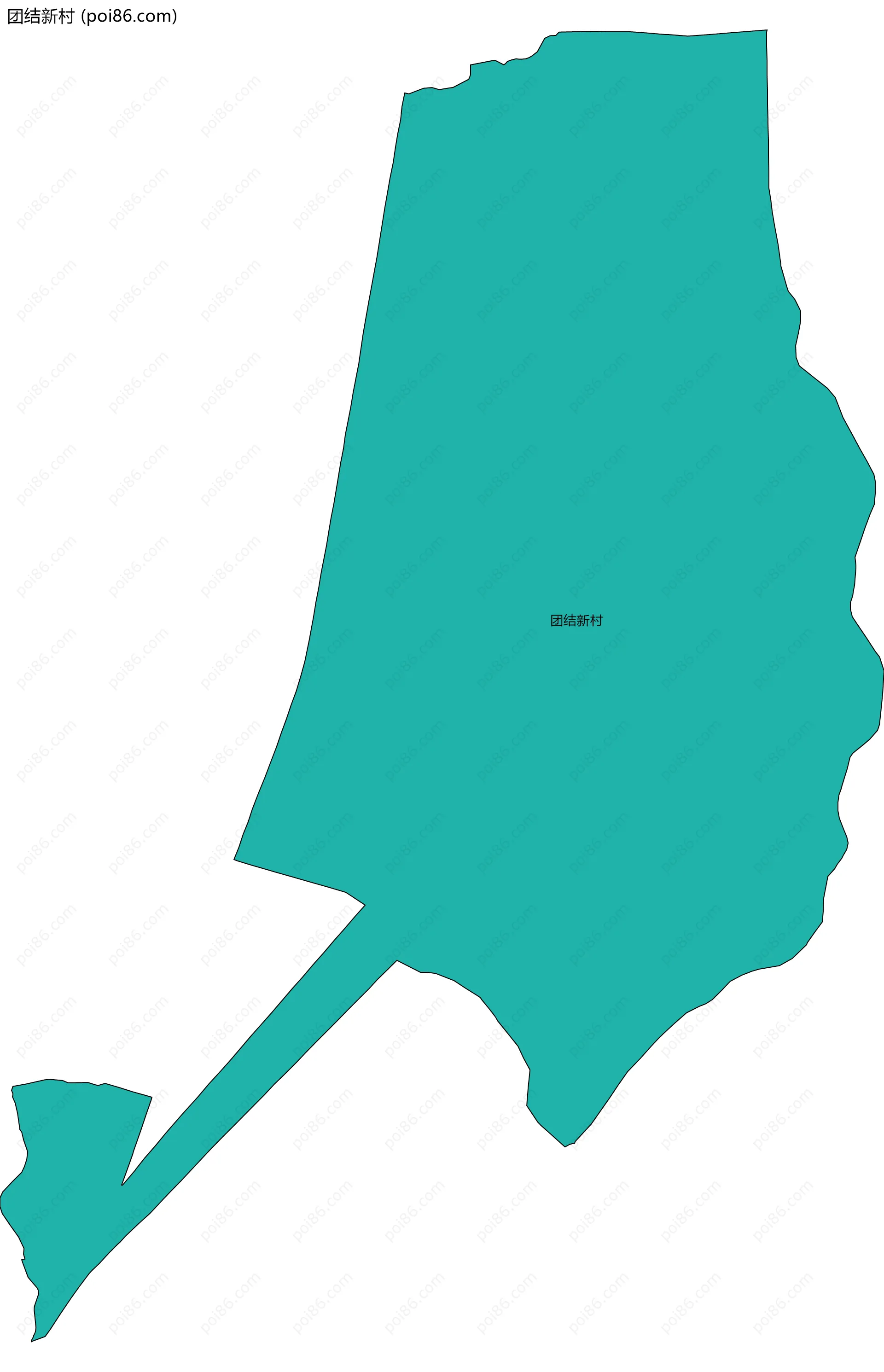 团结新村边界地图