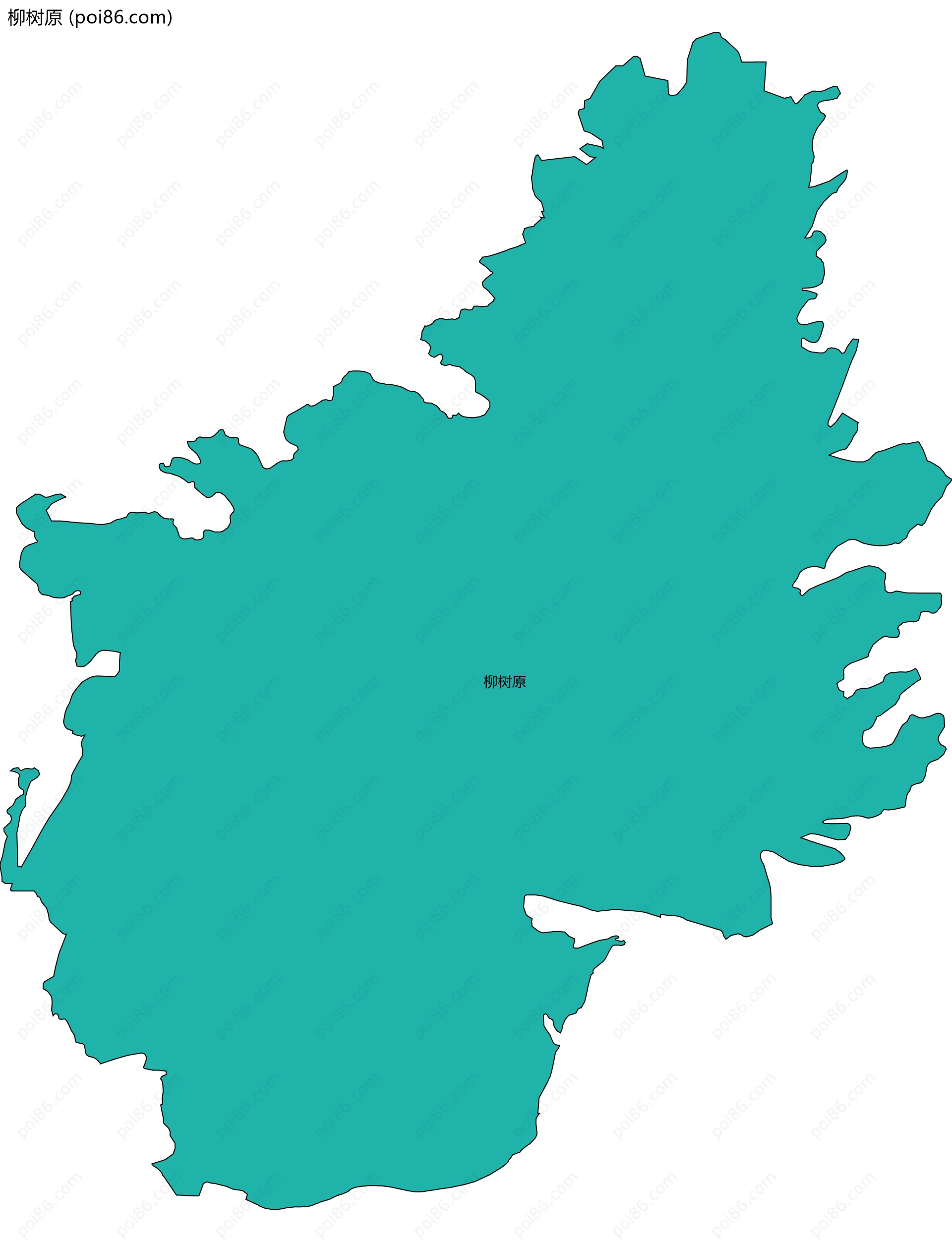 柳树原边界地图