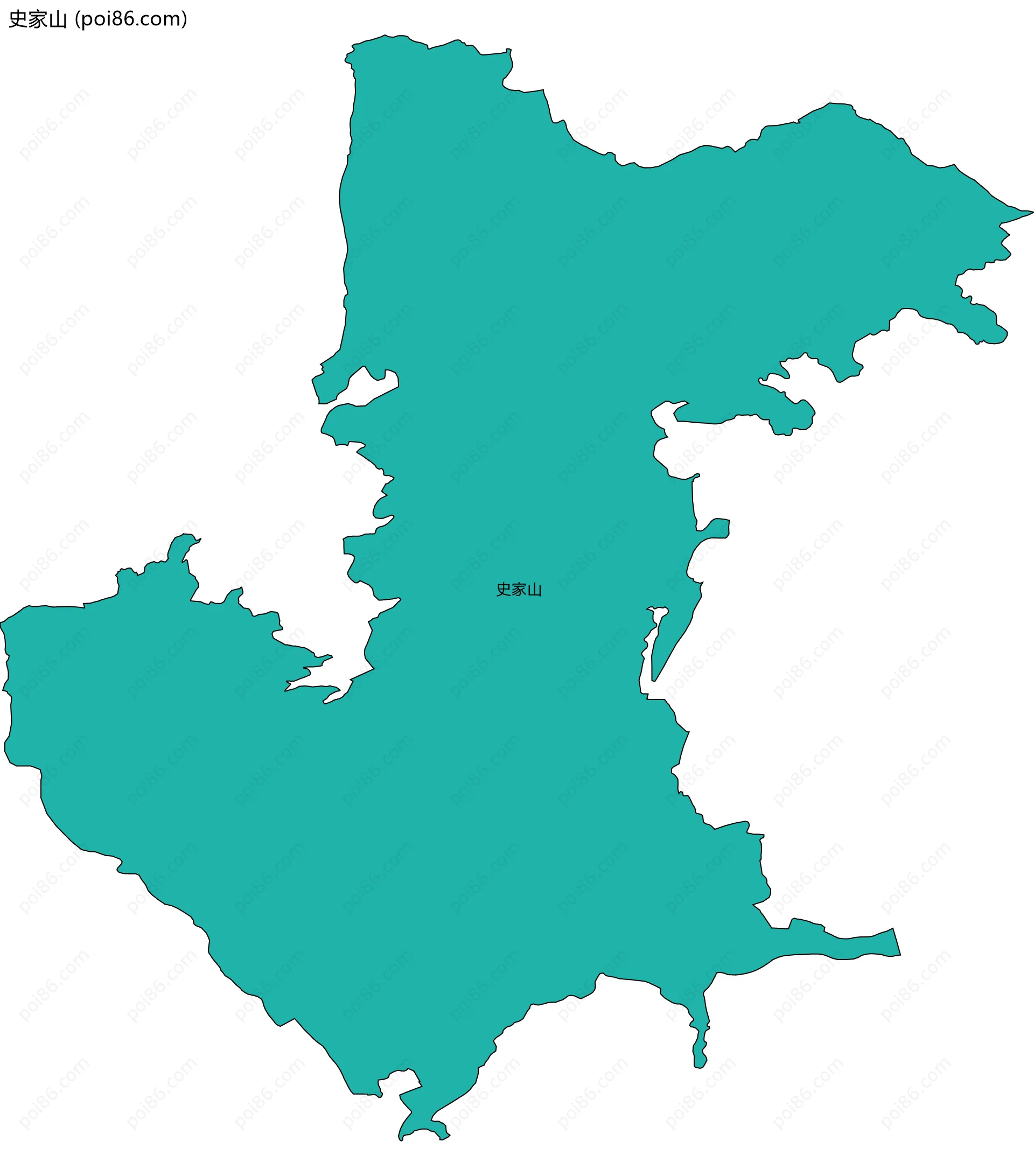 史家山边界地图