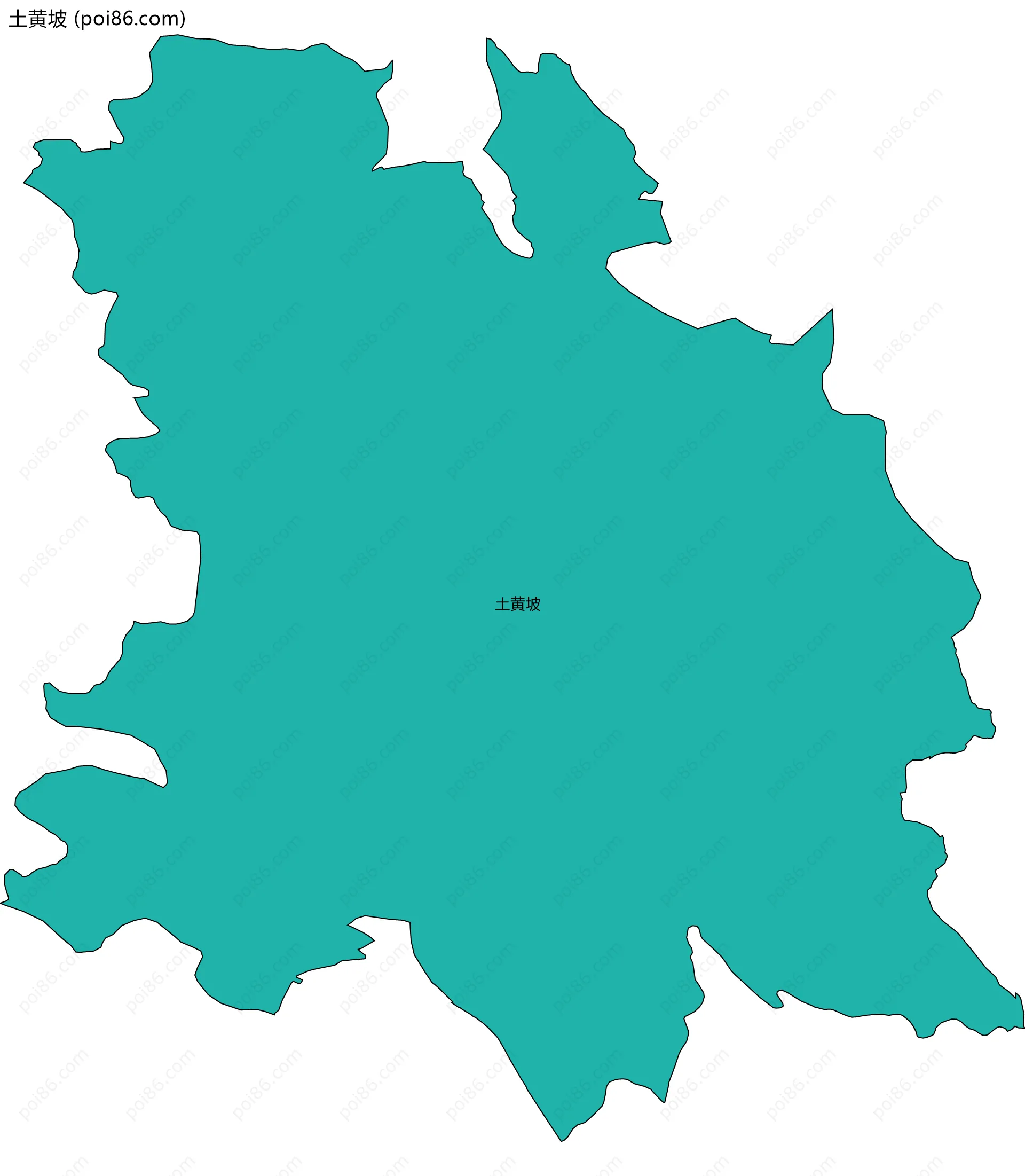 土黄坡边界地图