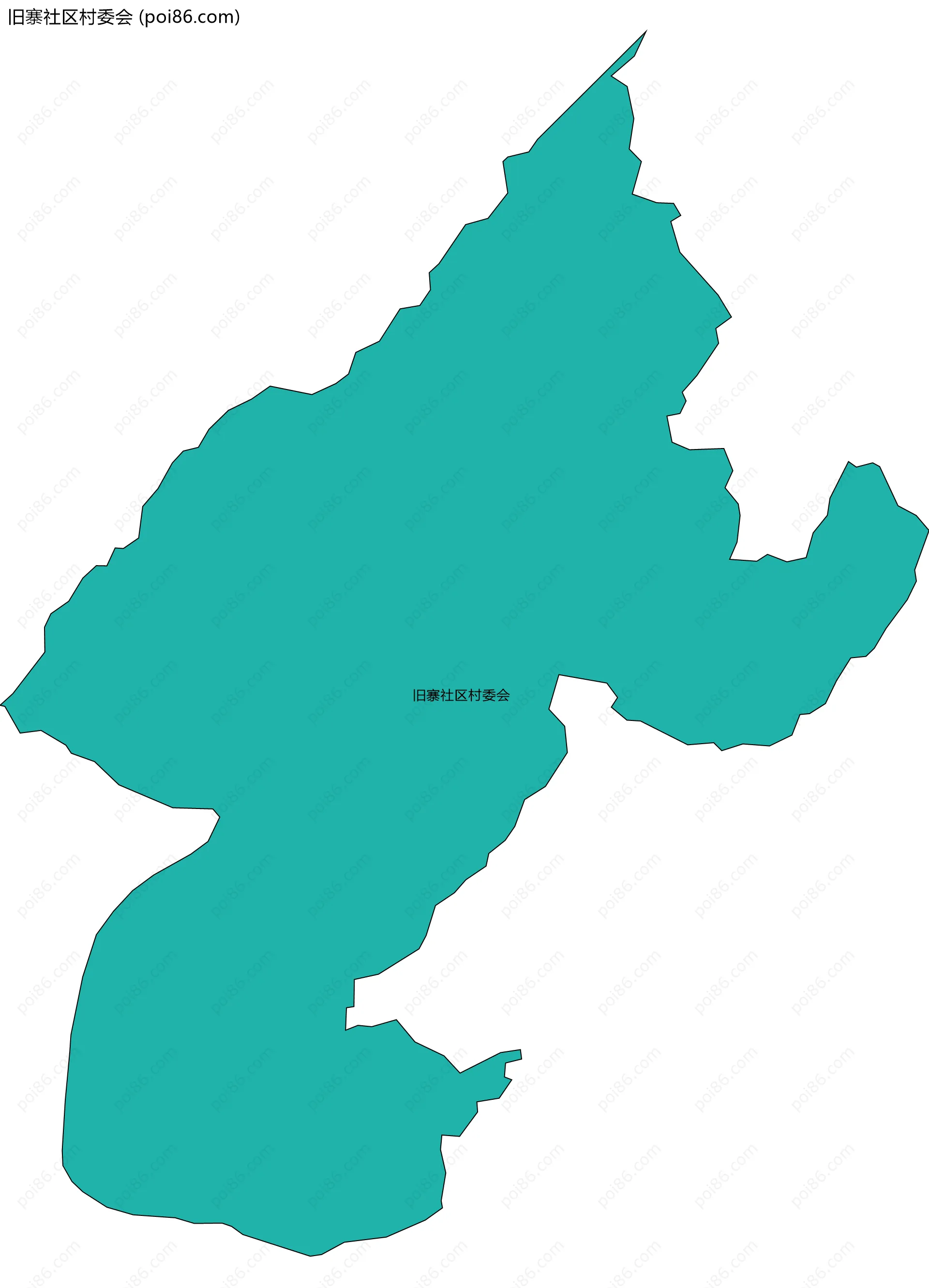 旧寨社区村委会边界地图