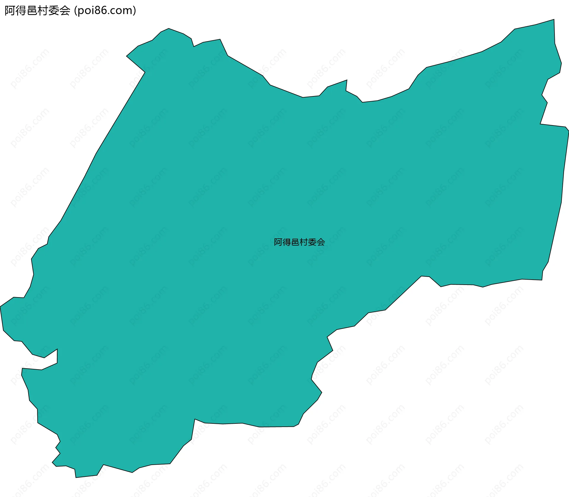 阿得邑村委会边界地图