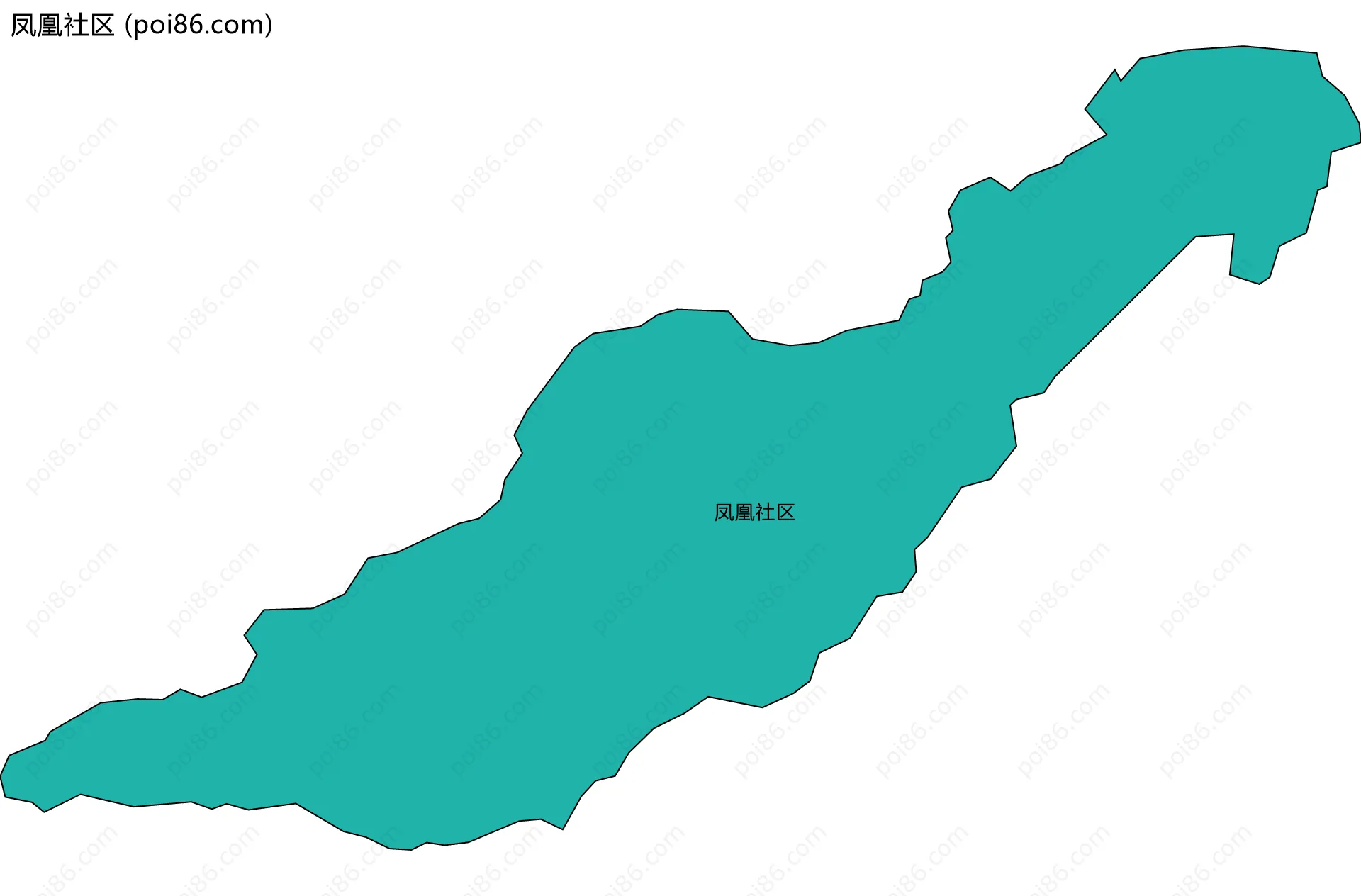 凤凰社区边界地图