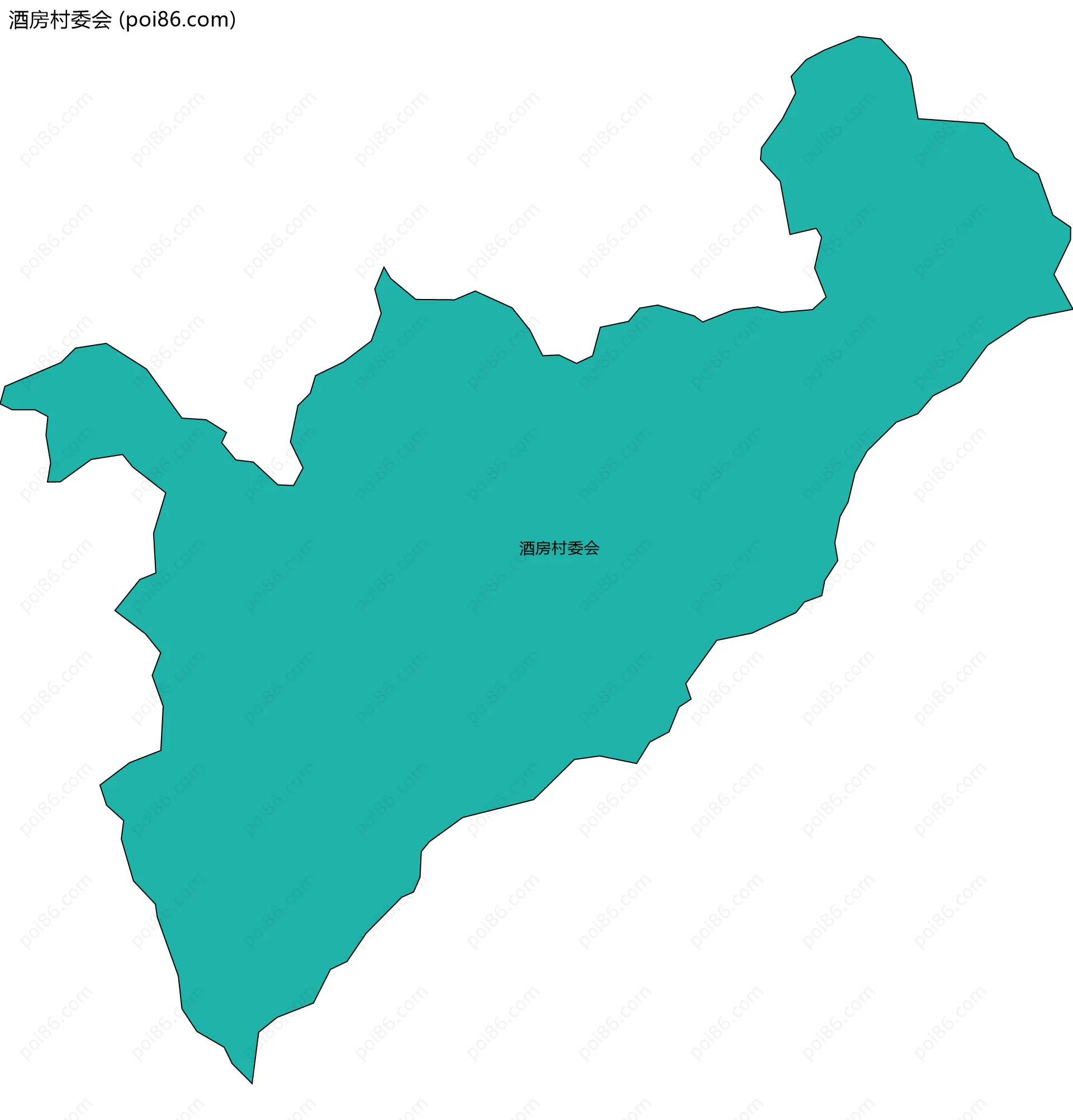 酒房村委会边界地图