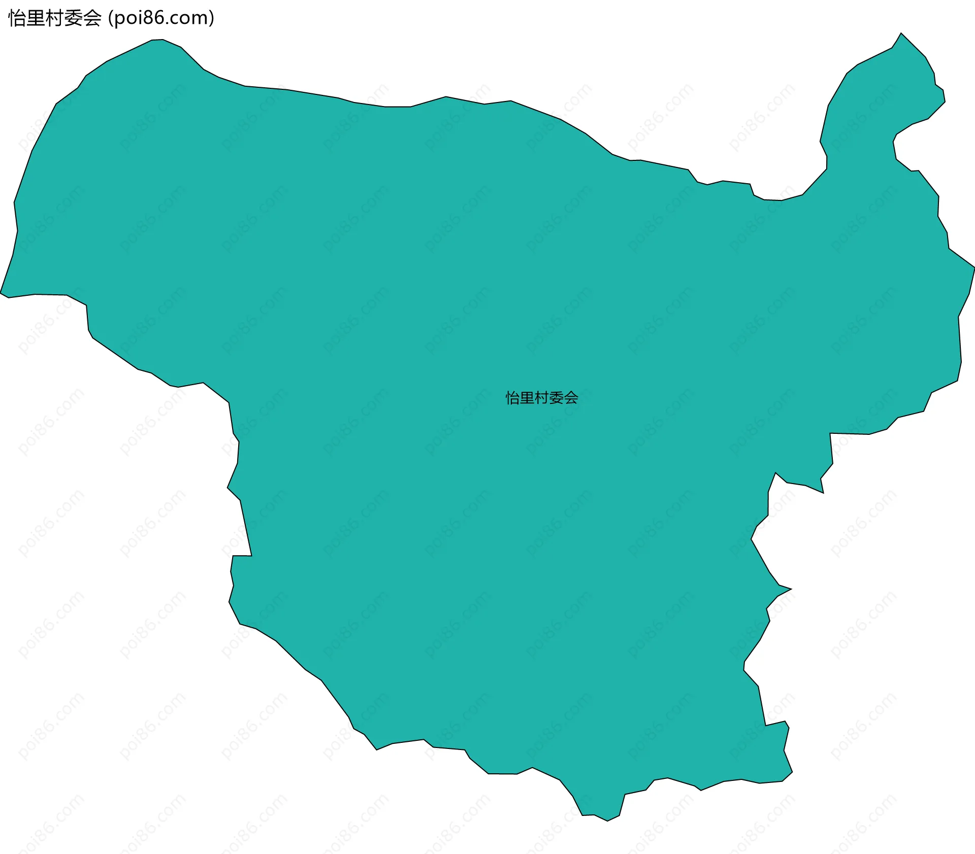 怡里村委会边界地图