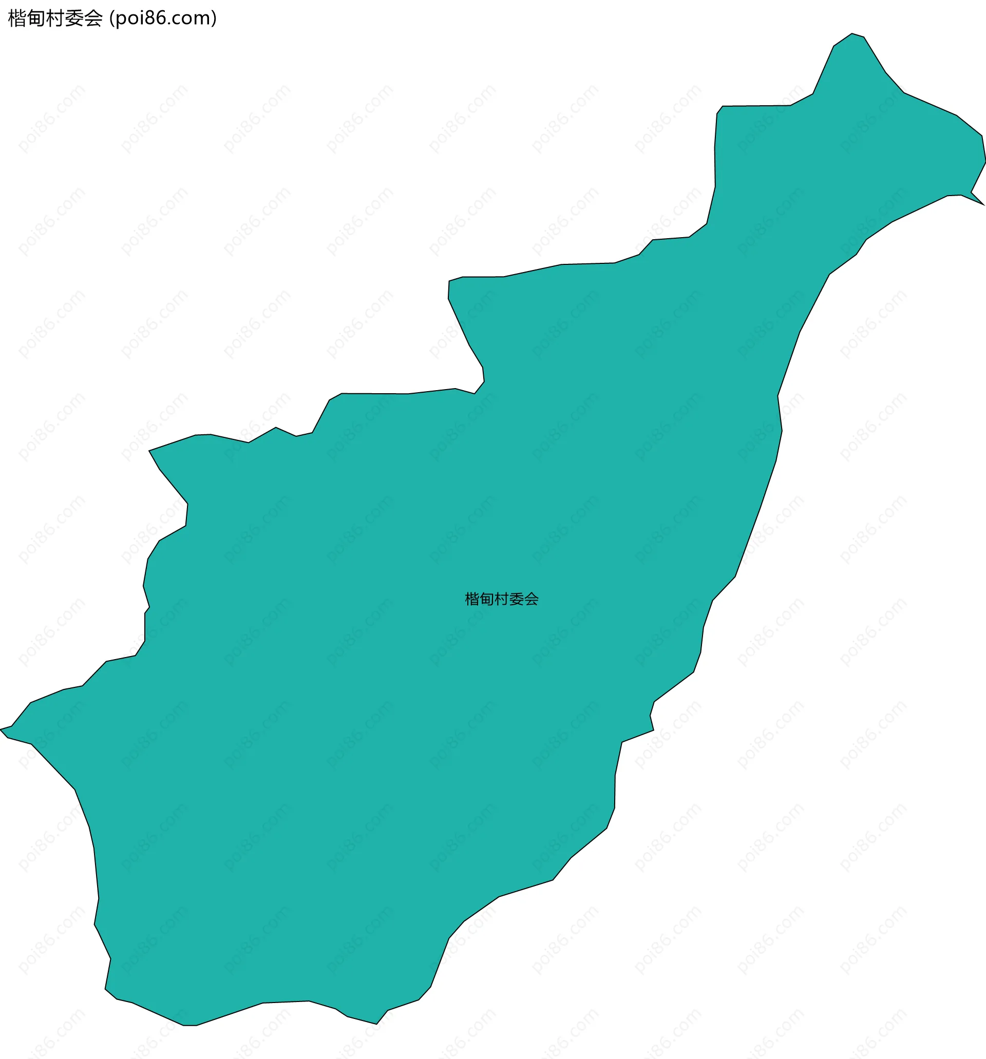 楷甸村委会边界地图