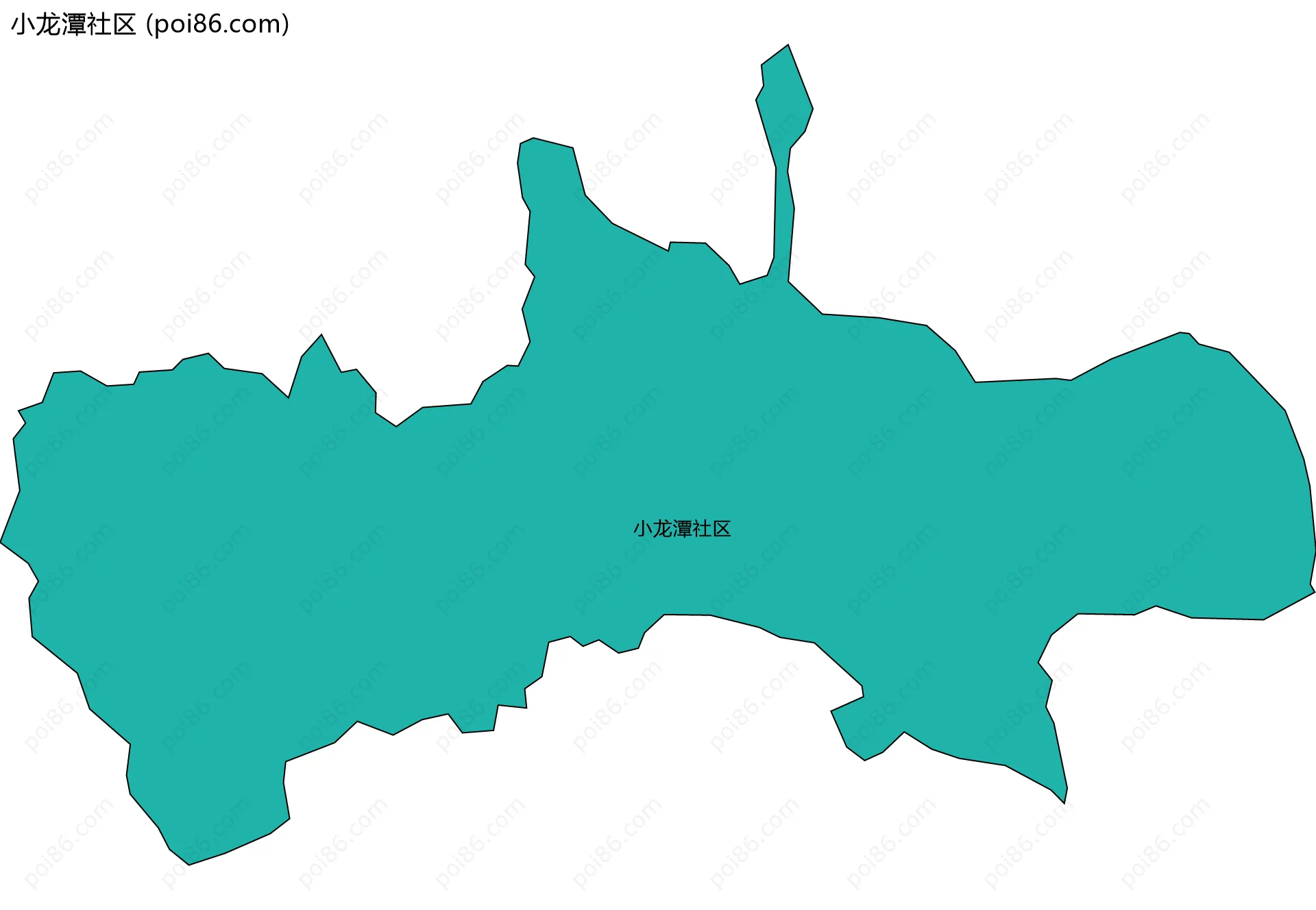 小龙潭社区边界地图