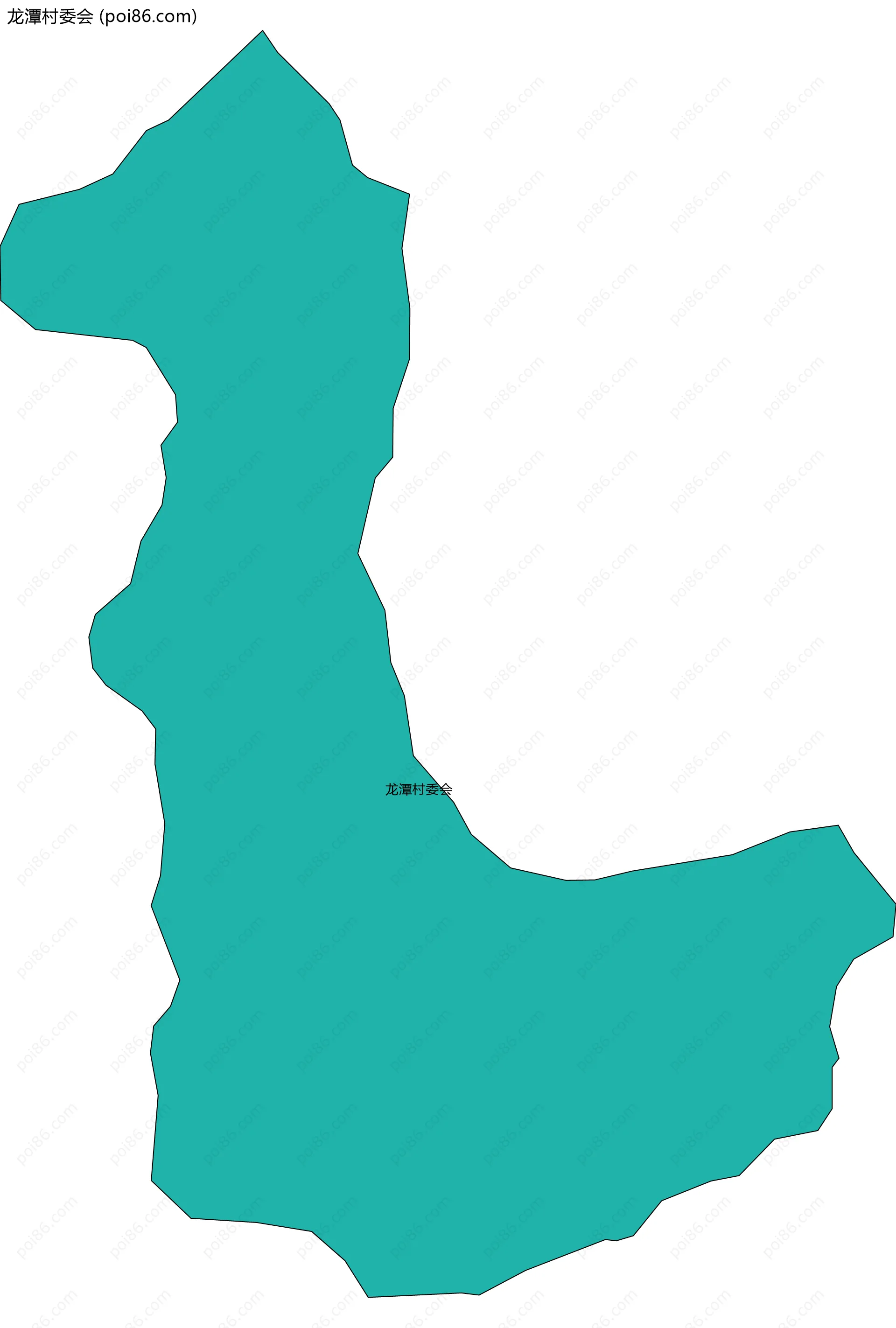 龙潭村委会边界地图