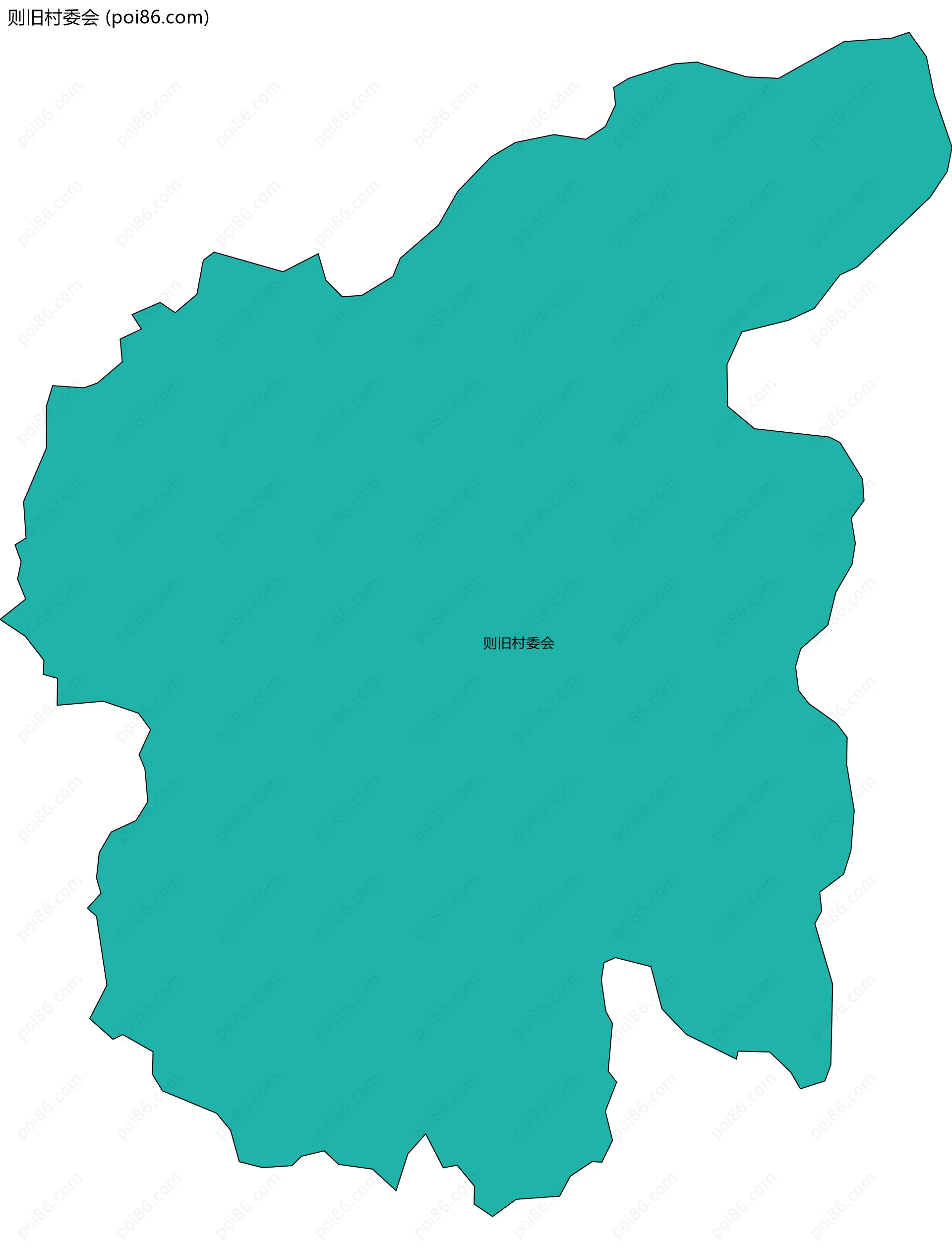 则旧村委会边界地图