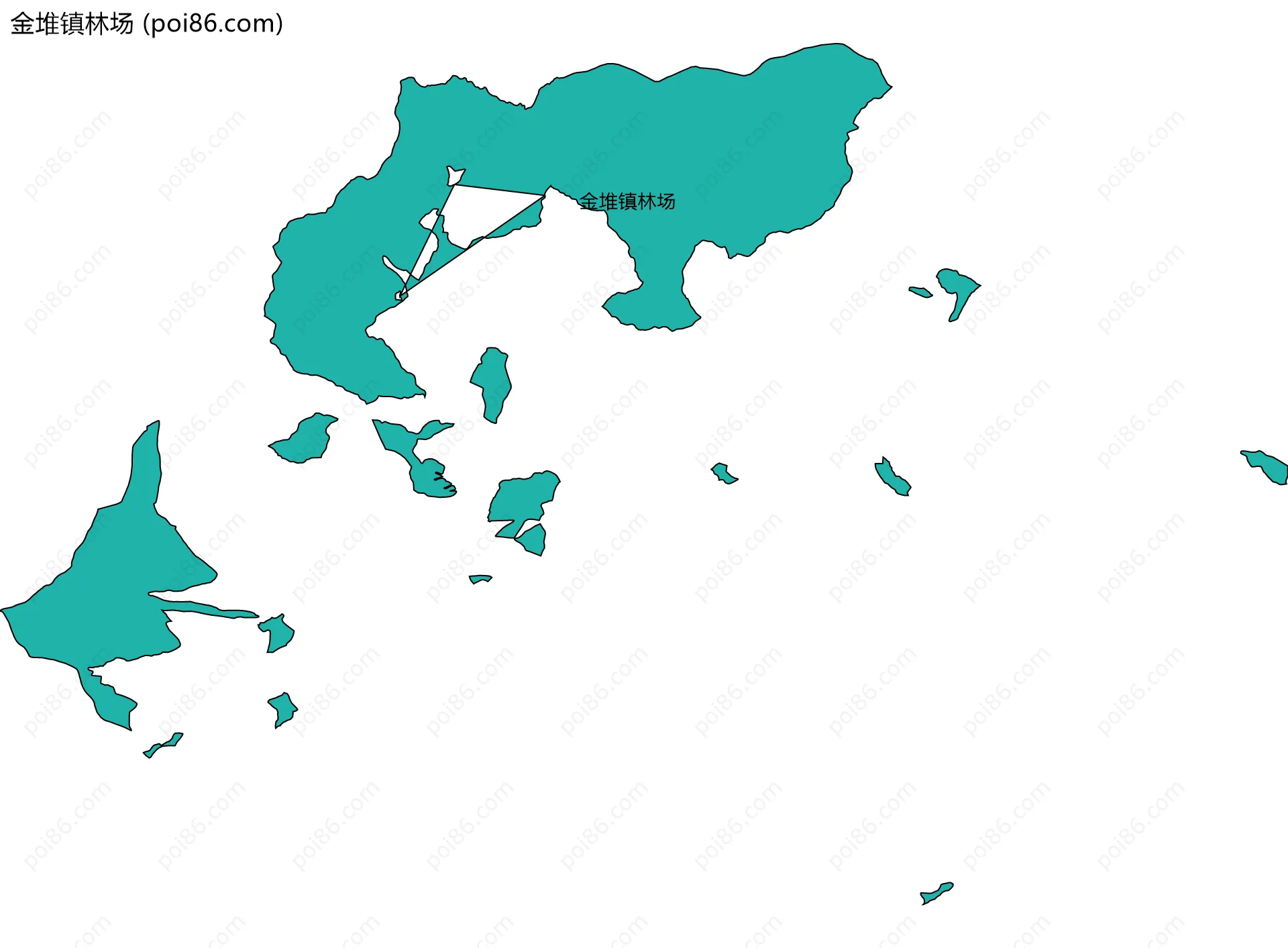 金堆镇林场边界地图