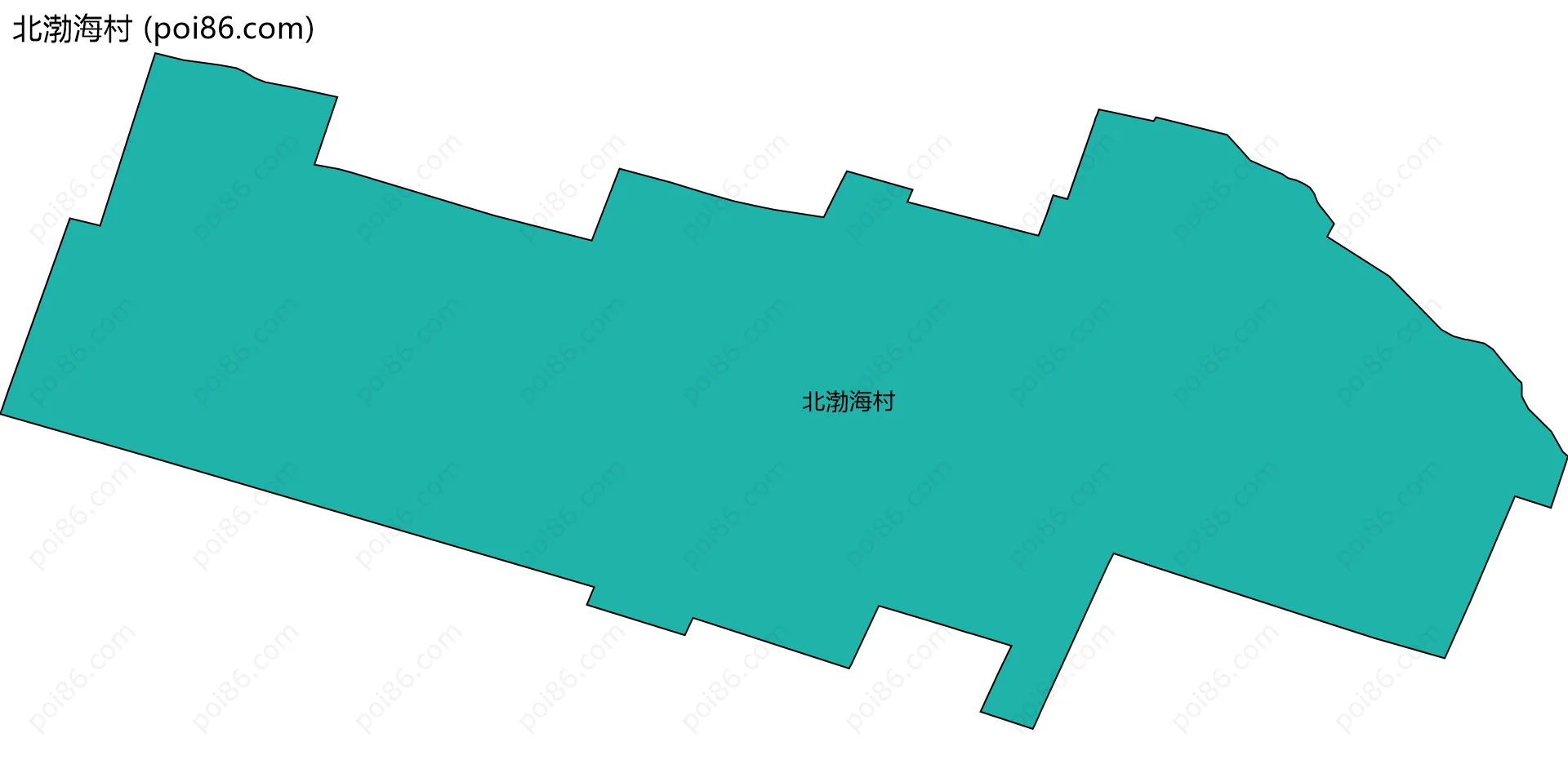 北渤海村边界地图