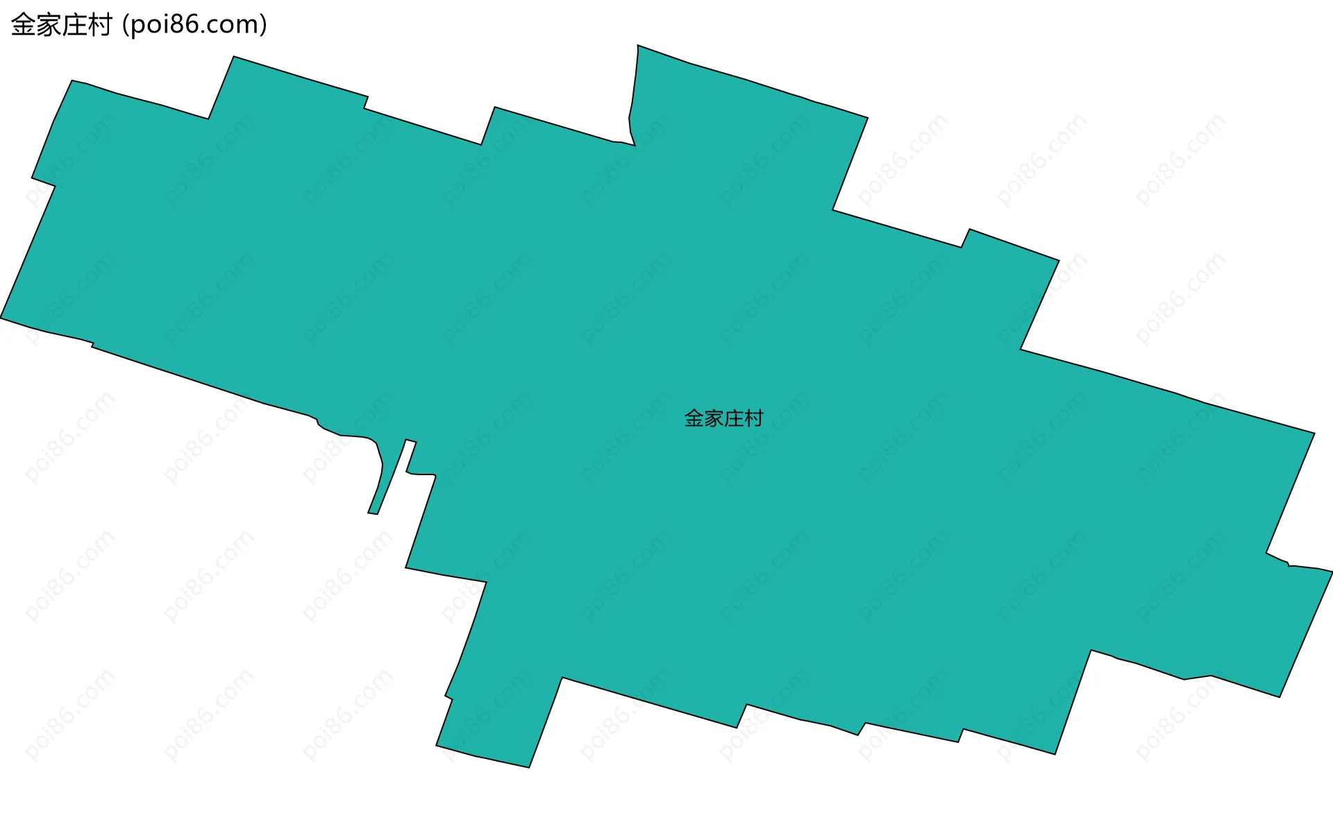 金家庄村边界地图